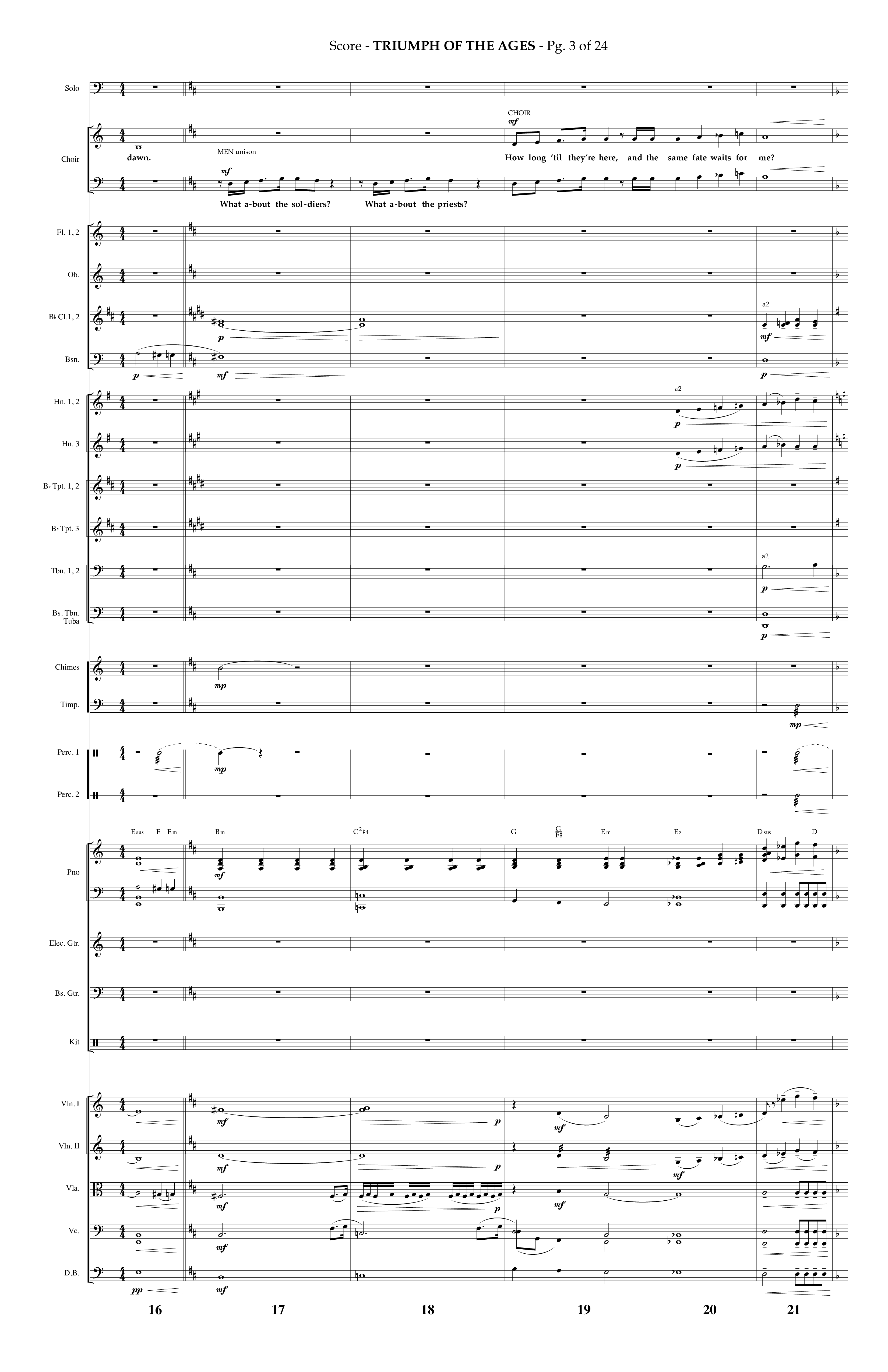 Triumph Of The Ages (Choral Anthem SATB) Conductor's Score (Lifeway Choral / Arr. Phillip Keveren)