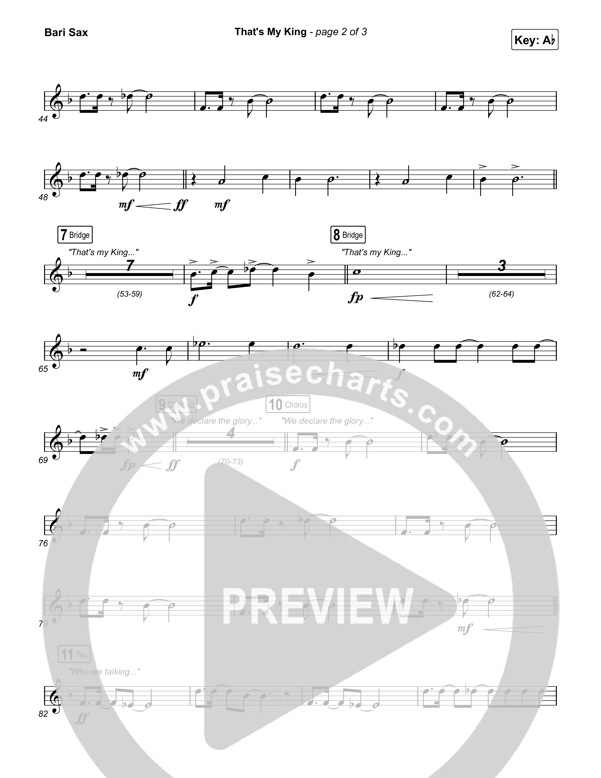 That's My King Bari Sax (CeCe Winans)