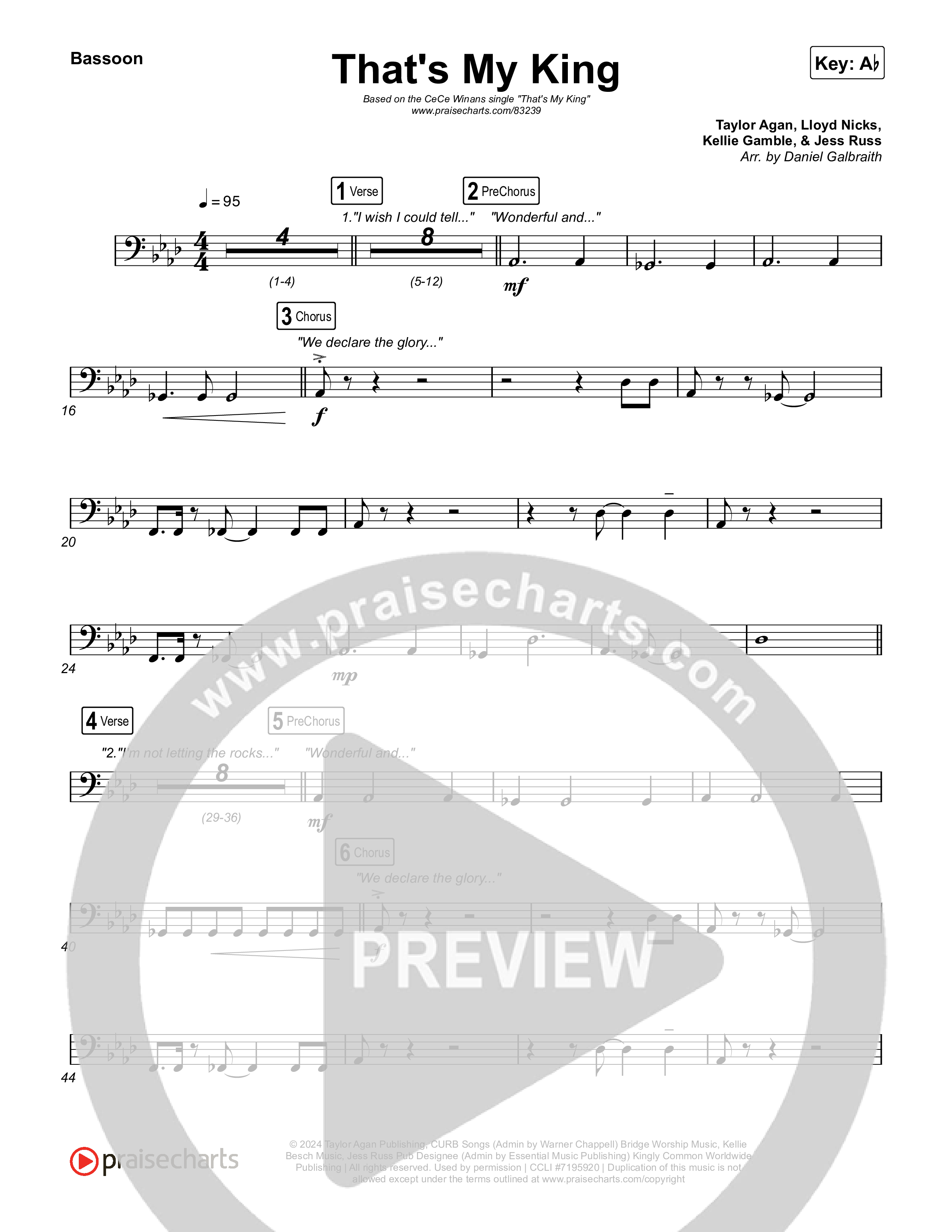 That's My King Bassoon (CeCe Winans)