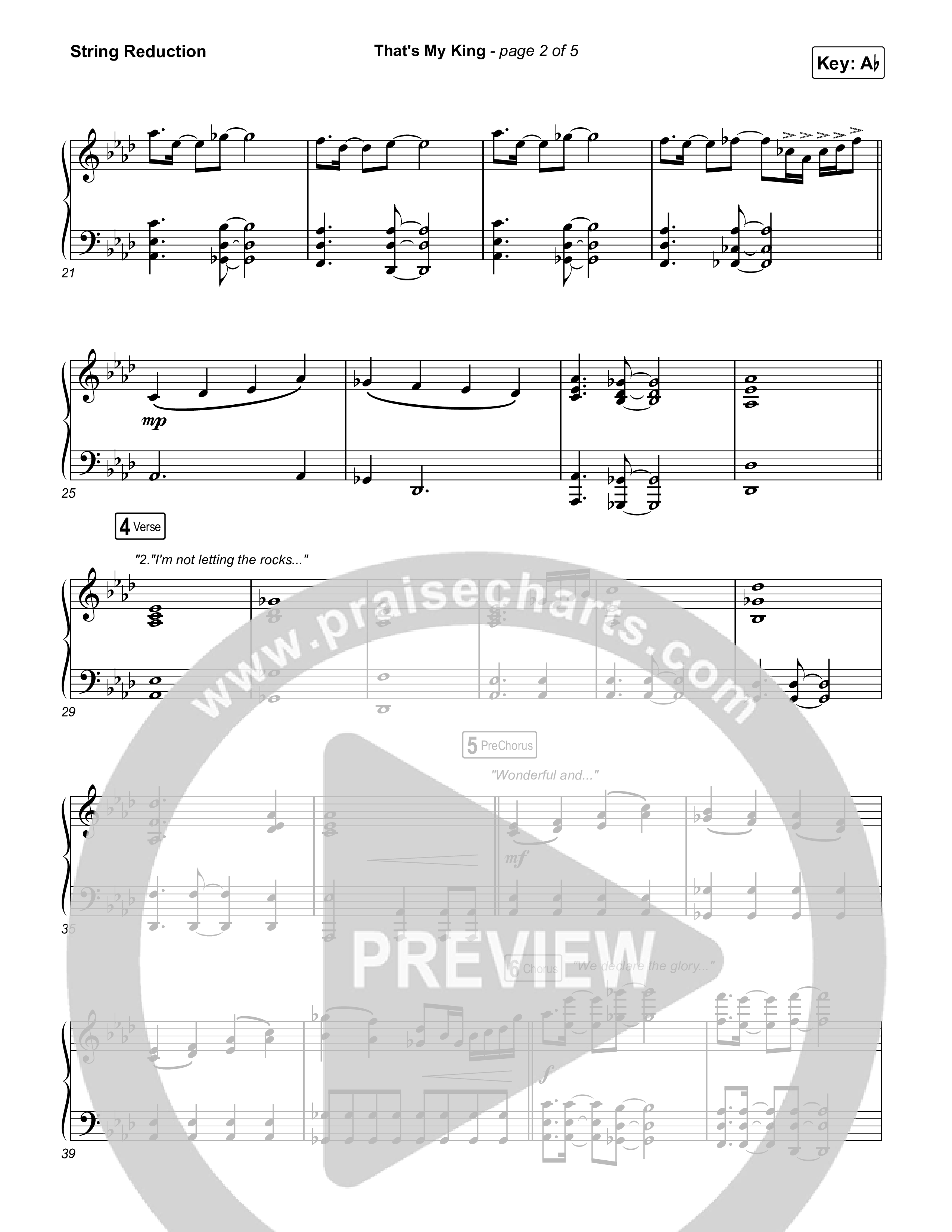 That's My King String Reduction (CeCe Winans)