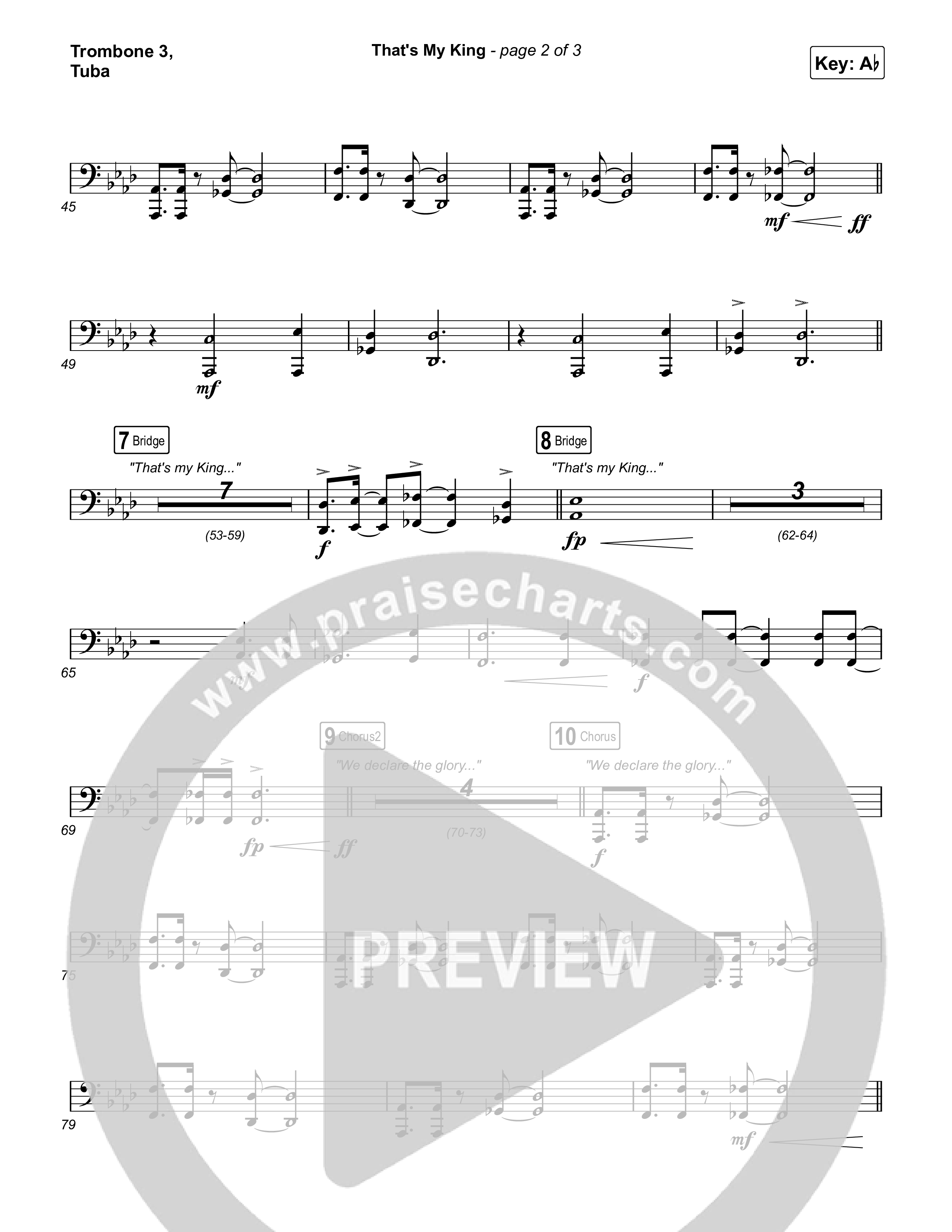 That's My King Trombone 3/Tuba (CeCe Winans)