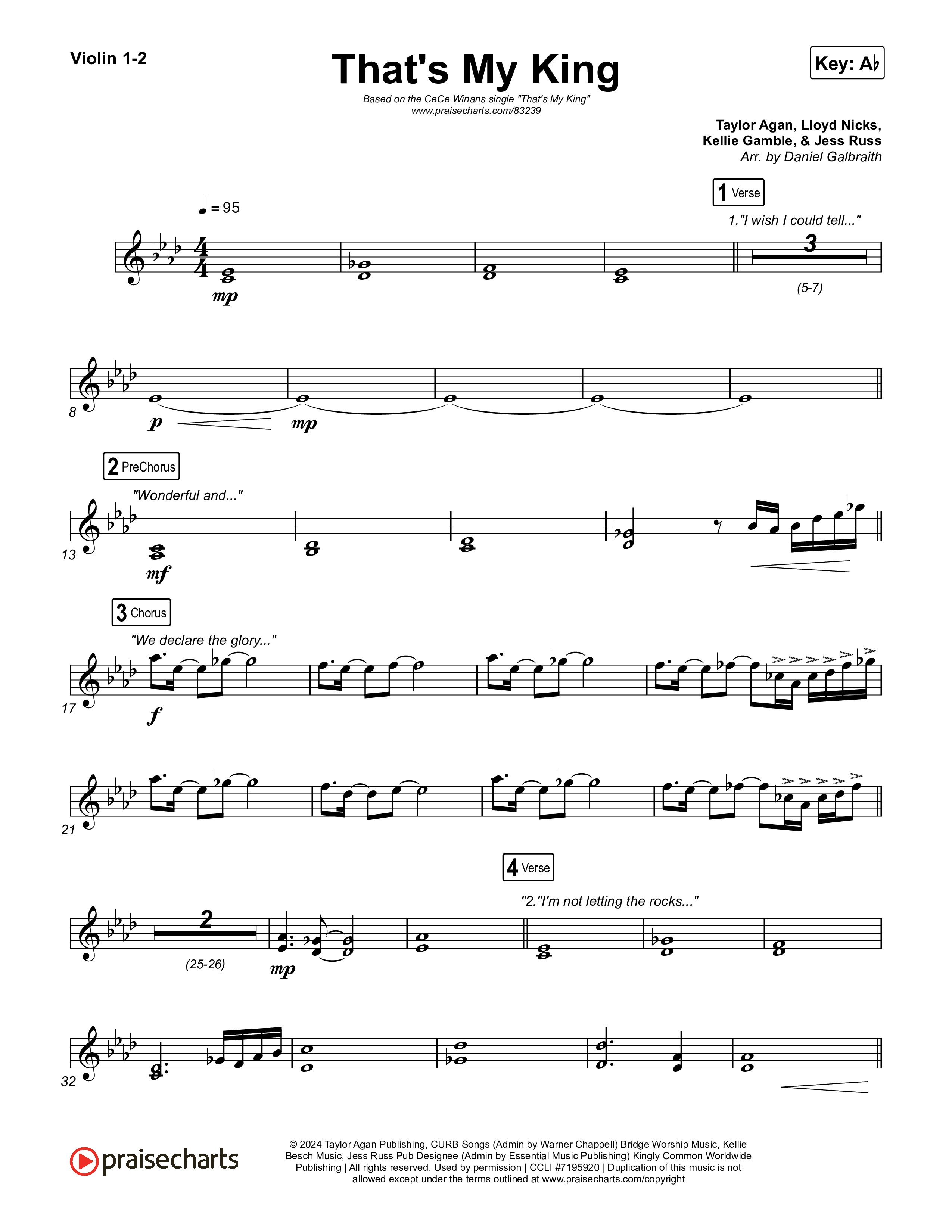 That's My King String Pack (CeCe Winans)