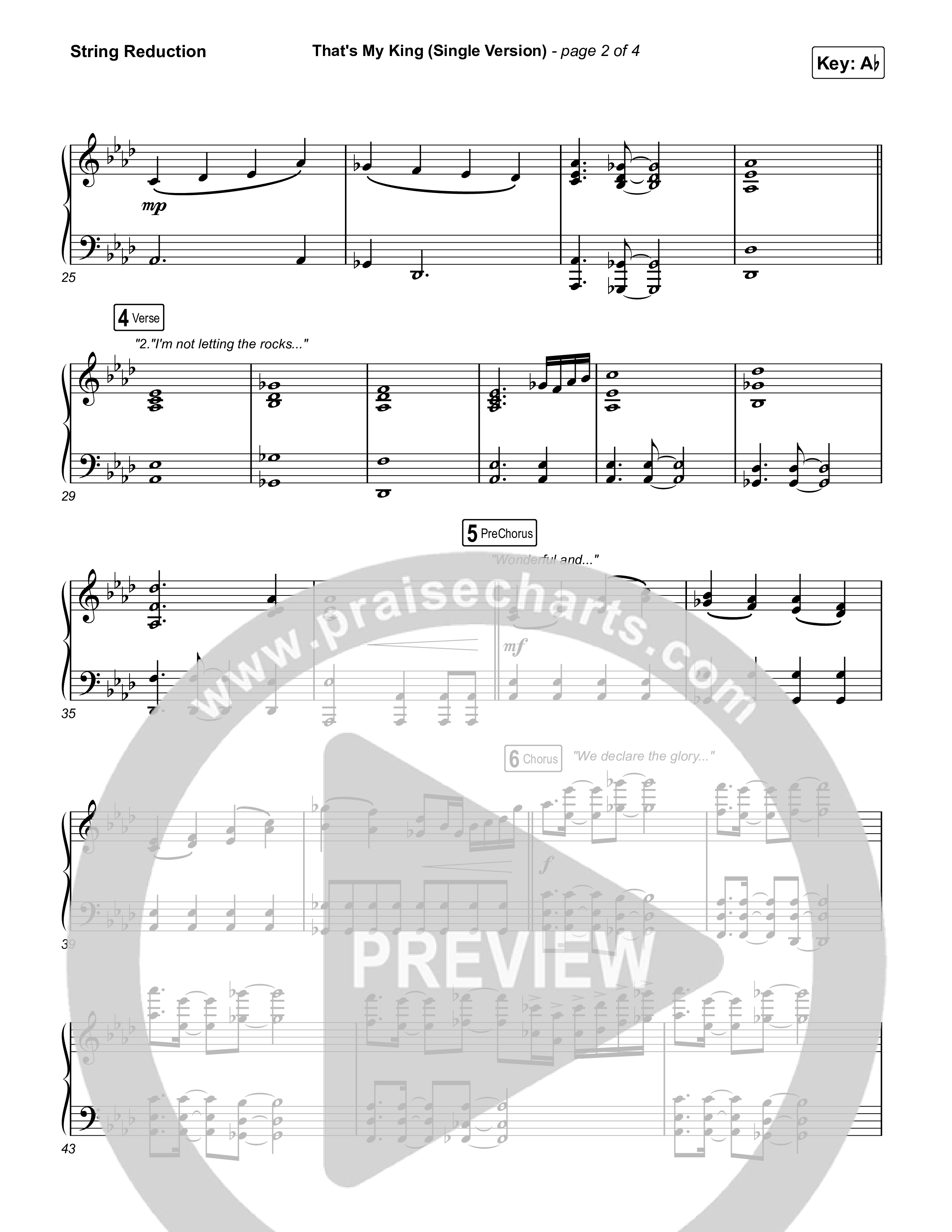 That's My King (Single Version) String Reduction (CeCe Winans)