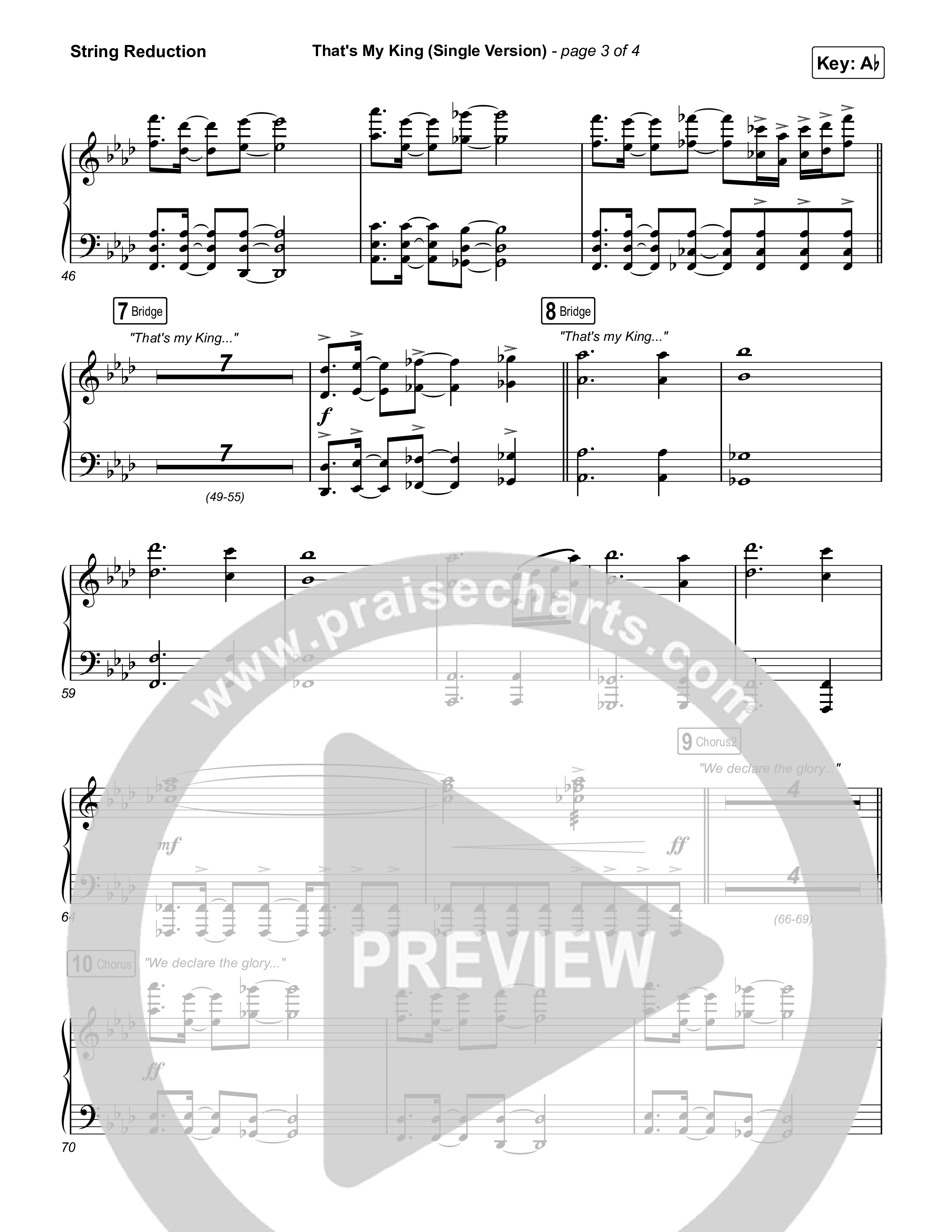 That's My King (Single Version) String Reduction (CeCe Winans)