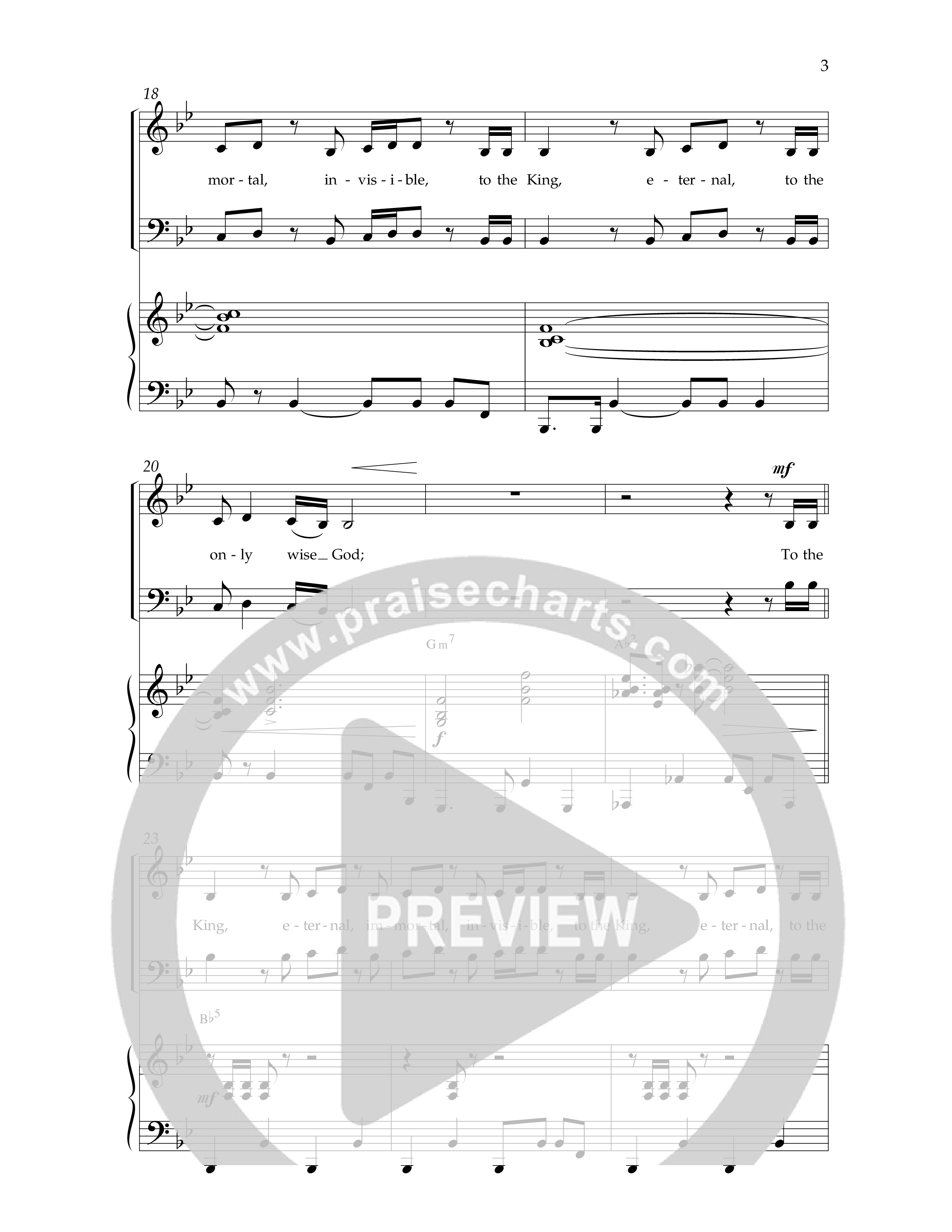 To The King (Choral Anthem SATB) Anthem (SATB/Piano) (Lifeway Choral / Arr. Cliff Duren)