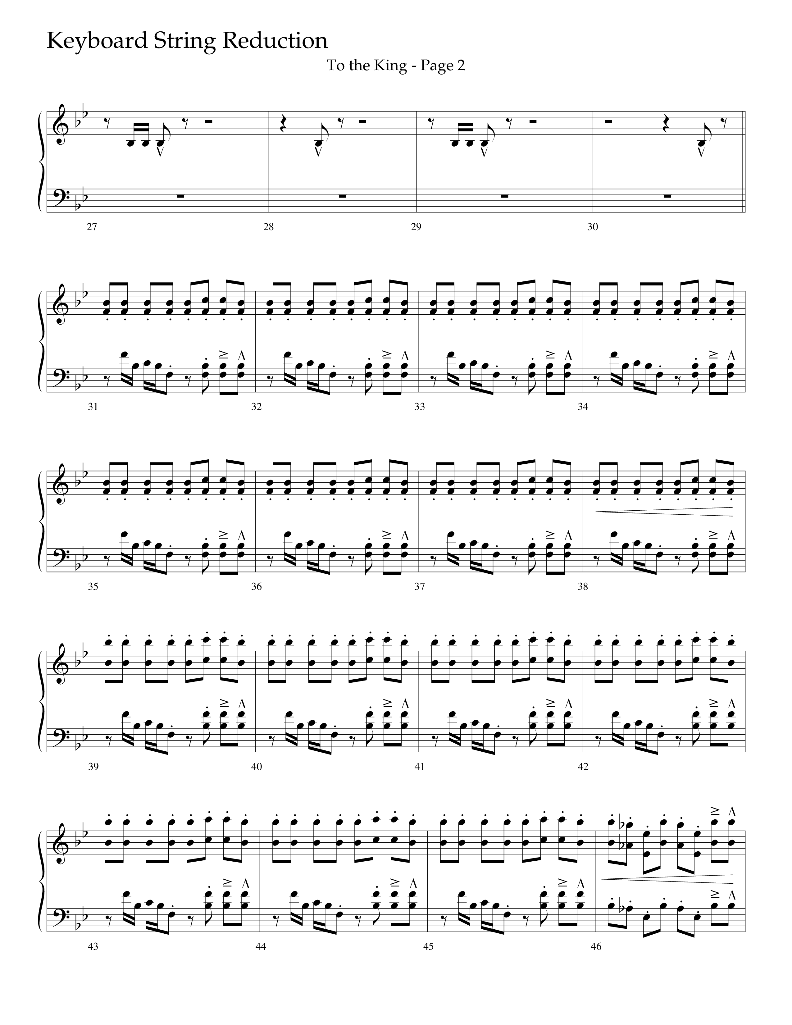 To The King (Choral Anthem SATB) String Reduction (Lifeway Choral / Arr. Cliff Duren)