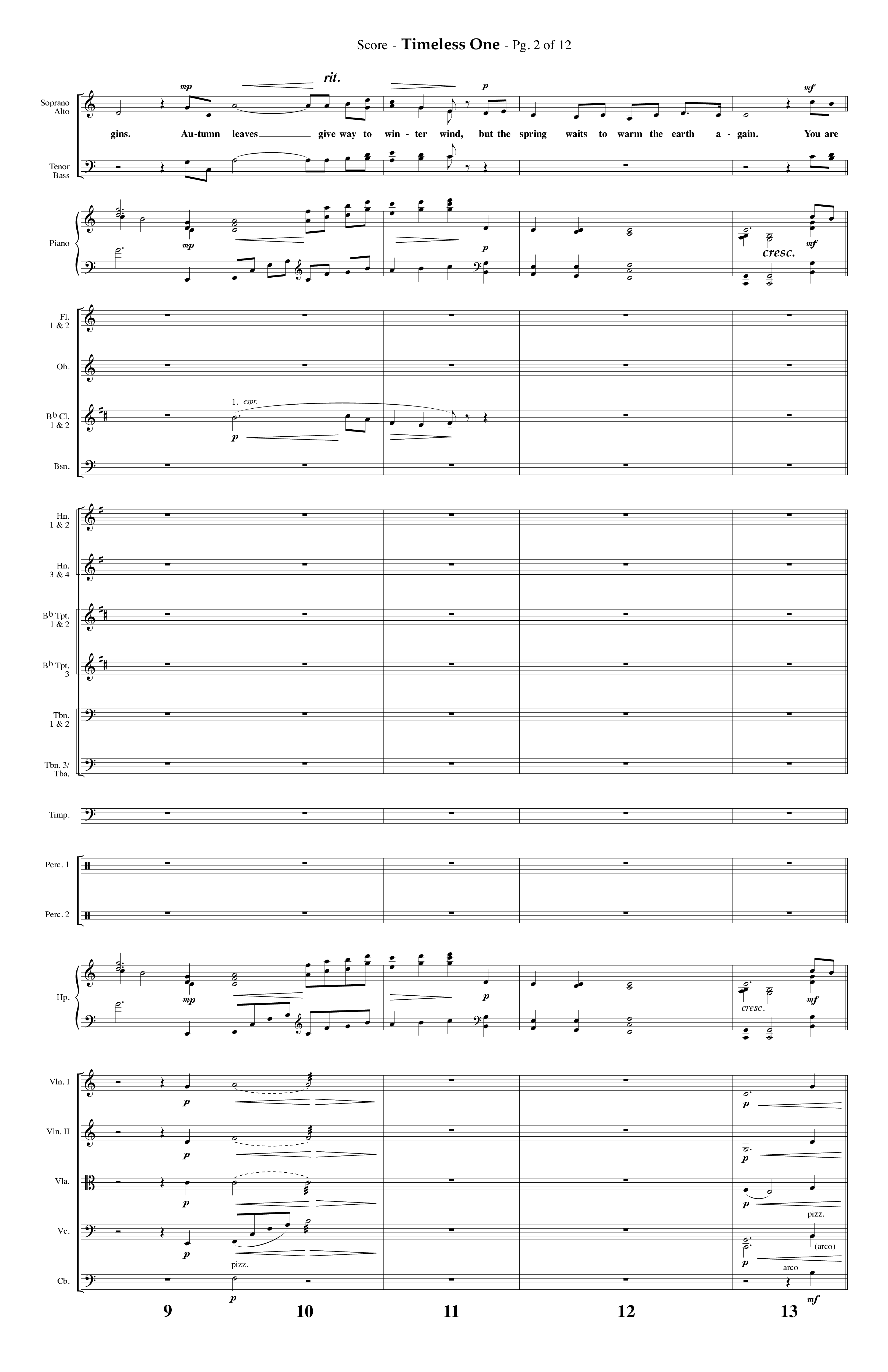 Timeless One (Choral Anthem SATB) Conductor's Score (Lifeway Choral / Arr. Phillip Keveren)