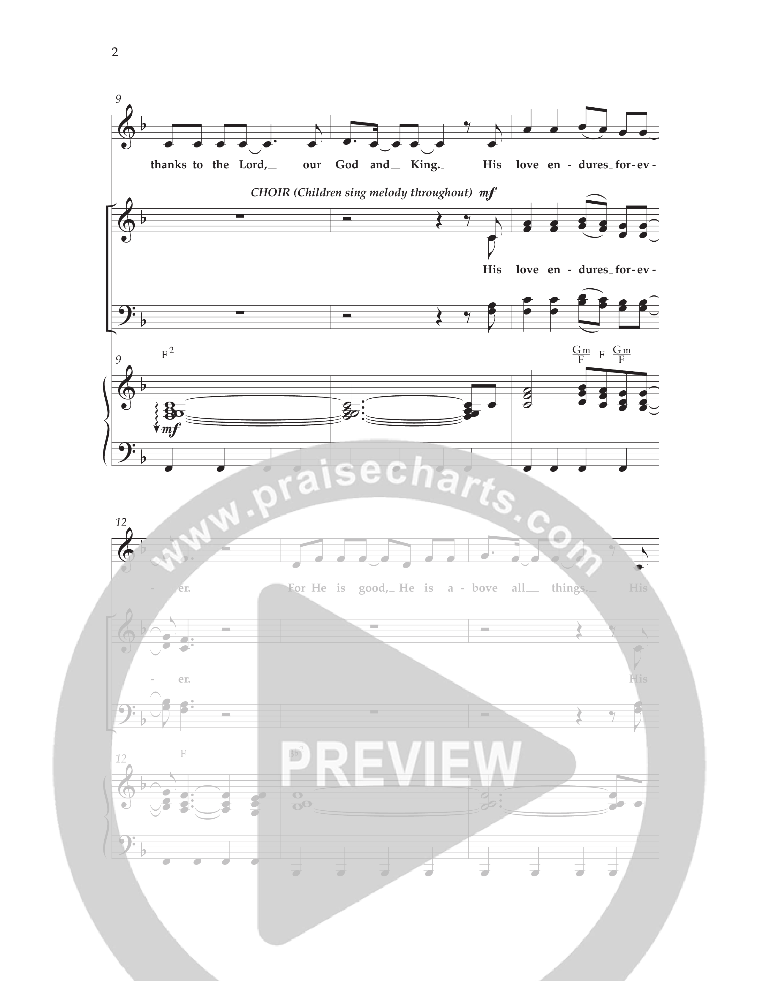 Forever (with Sing Praise) (Choral Anthem SATB) Anthem (SATB/Piano) (Lifeway Choral / Arr. Danny Zaloudik)