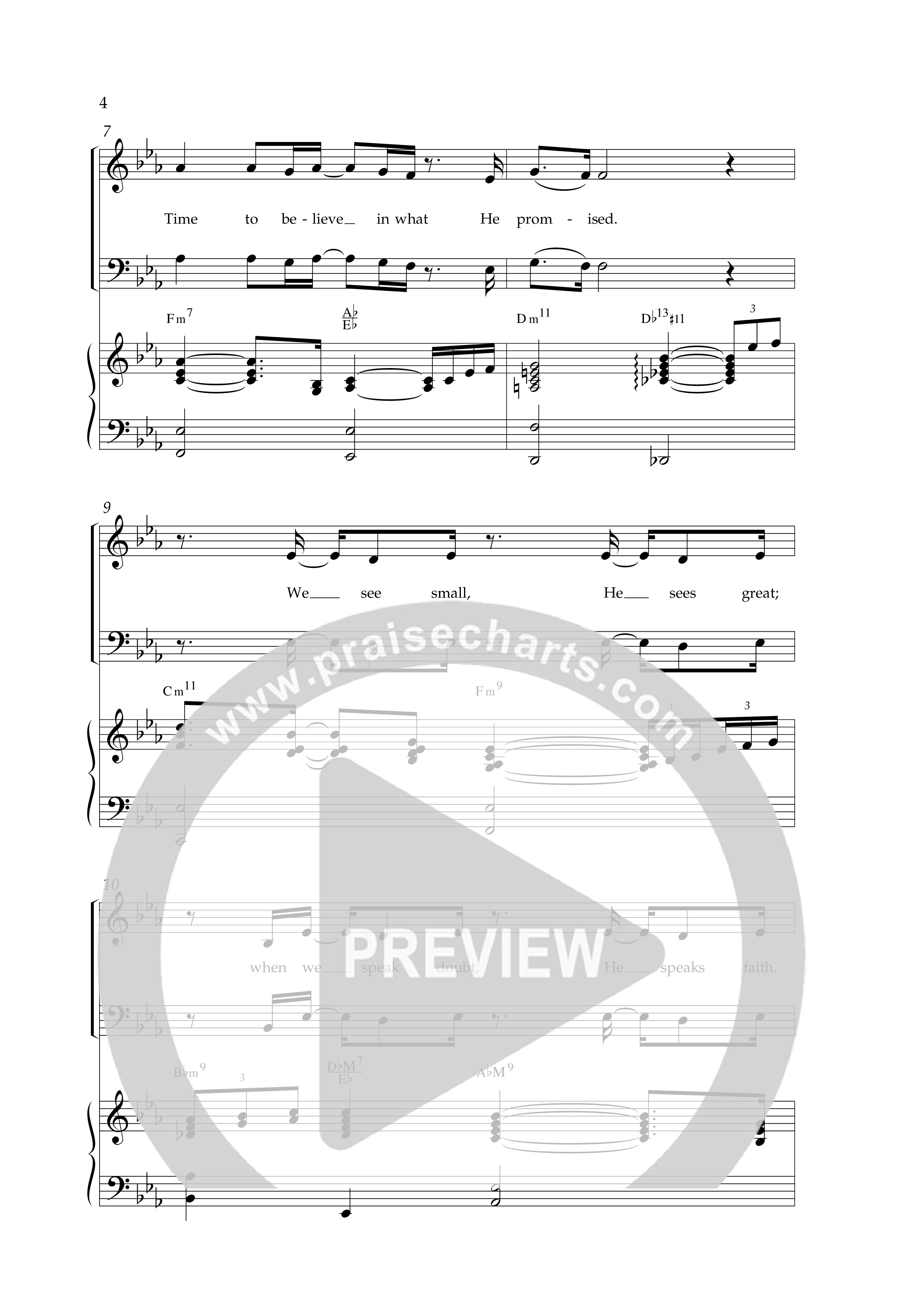 Time To Believe (with I Believe Jesus Saves) (Choral Anthem SATB) Anthem (SATB/Piano) (Lifeway Choral / Arr. Jim Hammerly)