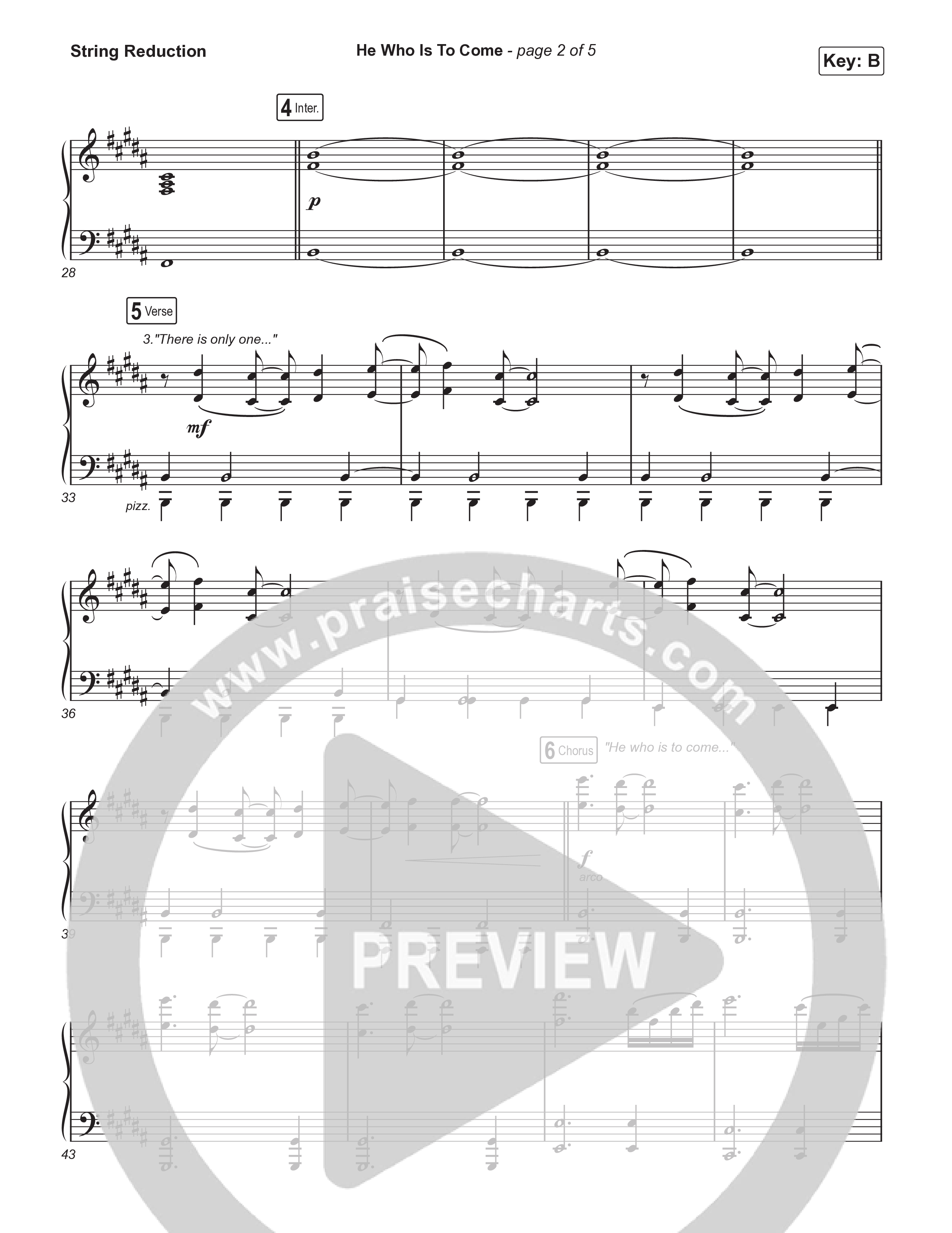 He Who Is To Come (Choral Anthem SATB) String Reduction (Passion / Cody Carnes / Kristian Stanfill / Arr. Luke Gambill)