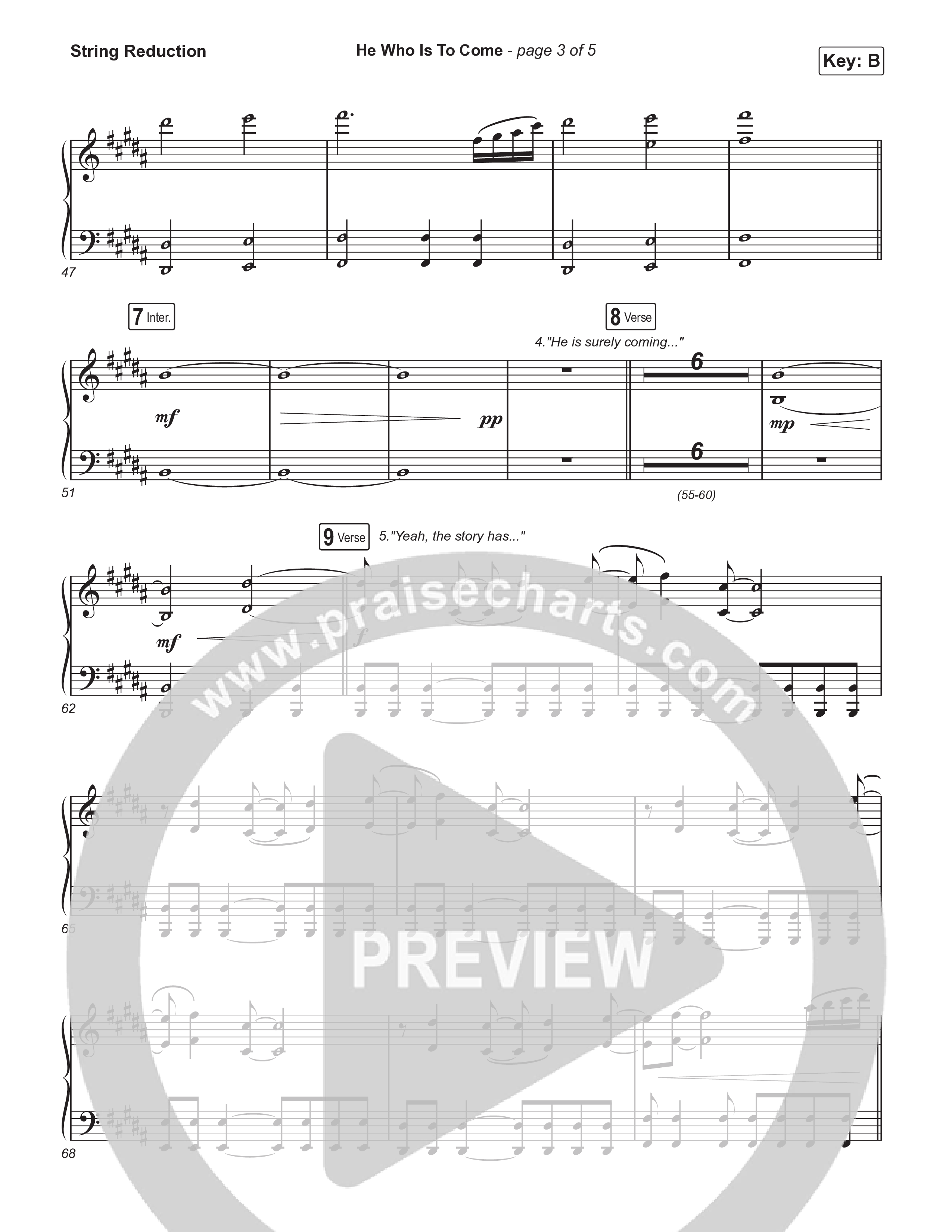 He Who Is To Come (Choral Anthem SATB) String Reduction (Passion / Cody Carnes / Kristian Stanfill / Arr. Luke Gambill)