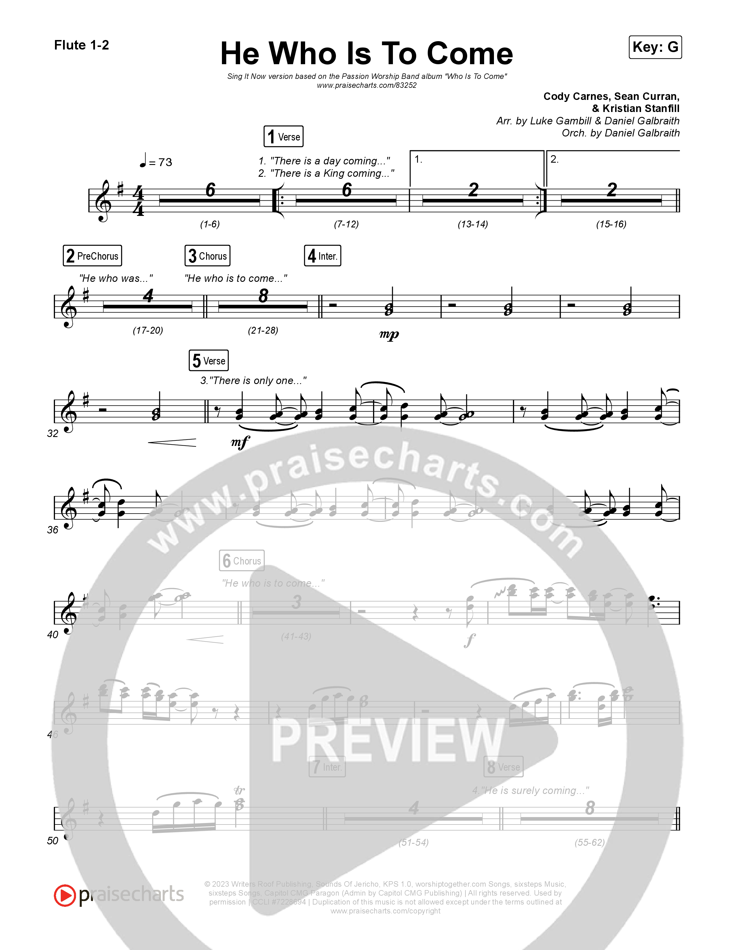 He Who Is To Come (Sing It Now) Wind Pack (Passion / Cody Carnes / Kristian Stanfill / Arr. Luke Gambill)