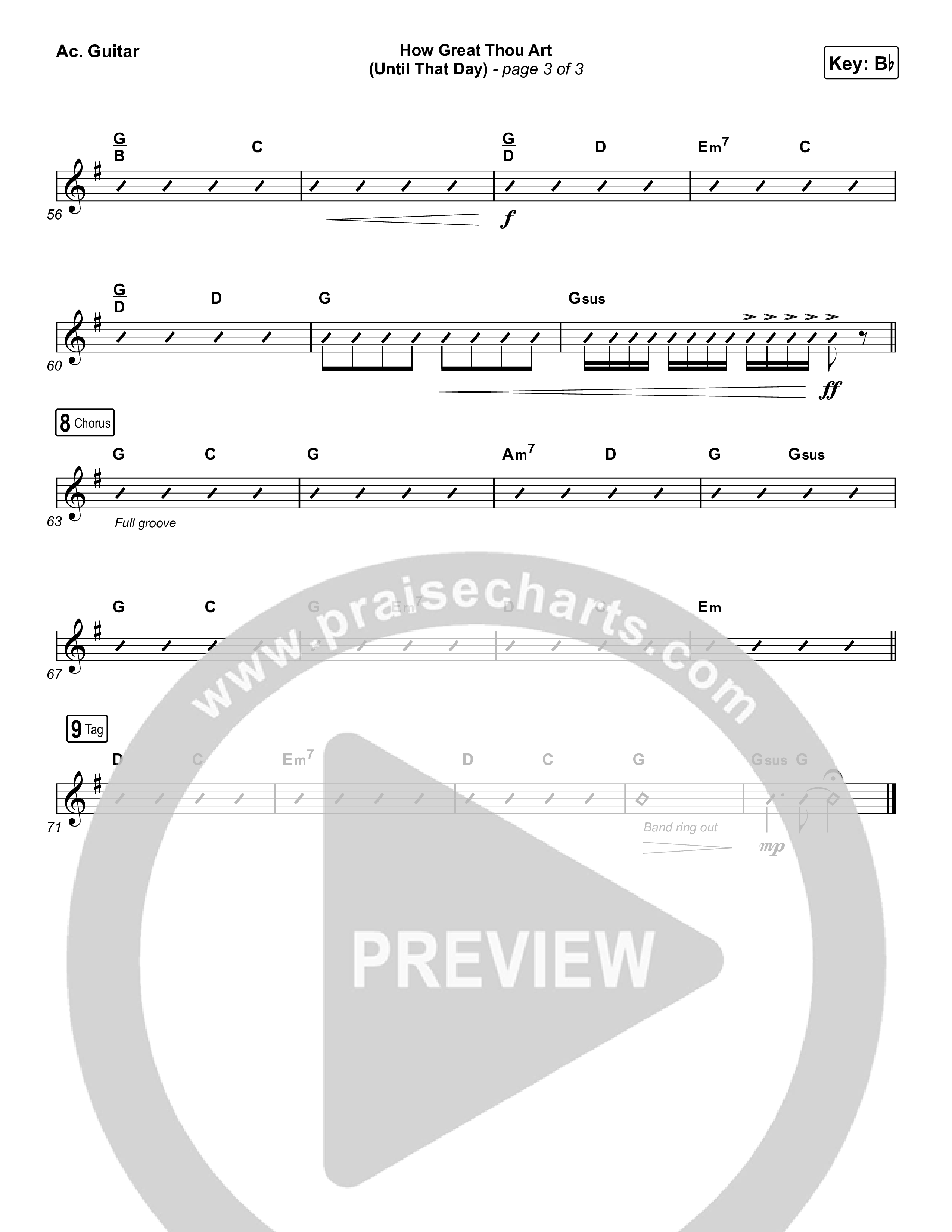 How Great Thou Art (Until That Day) Acoustic Guitar (Matt Redman / Chris Tomlin / Hillary Scott / Cody Carnes / Kari Jobe / Naomi Raine / TAYA / Blessing Offor / Brian Johnson / Jenn Johnson / Matt Maher / Mitch Wong / Benjamin William Hastings / Pat Barrett / Jon Reddick / Ryan Ellis)