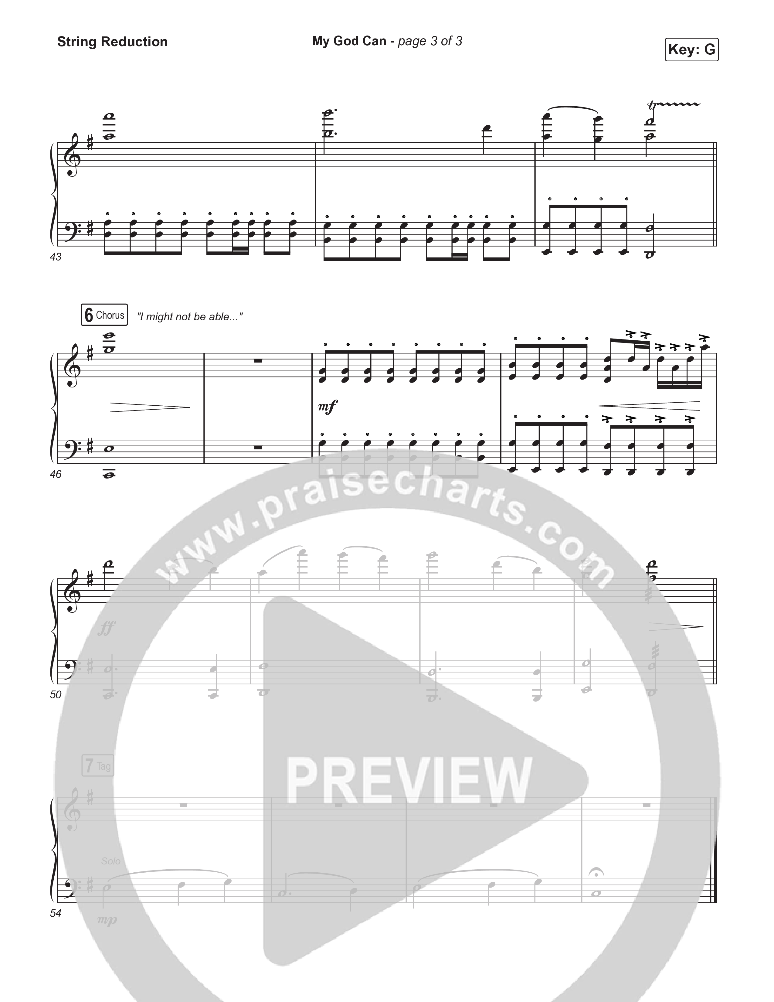 My God Can (Worship Choir/SAB) String Reduction (Katy Nichole / Naomi Raine / Arr. Luke Gambill)