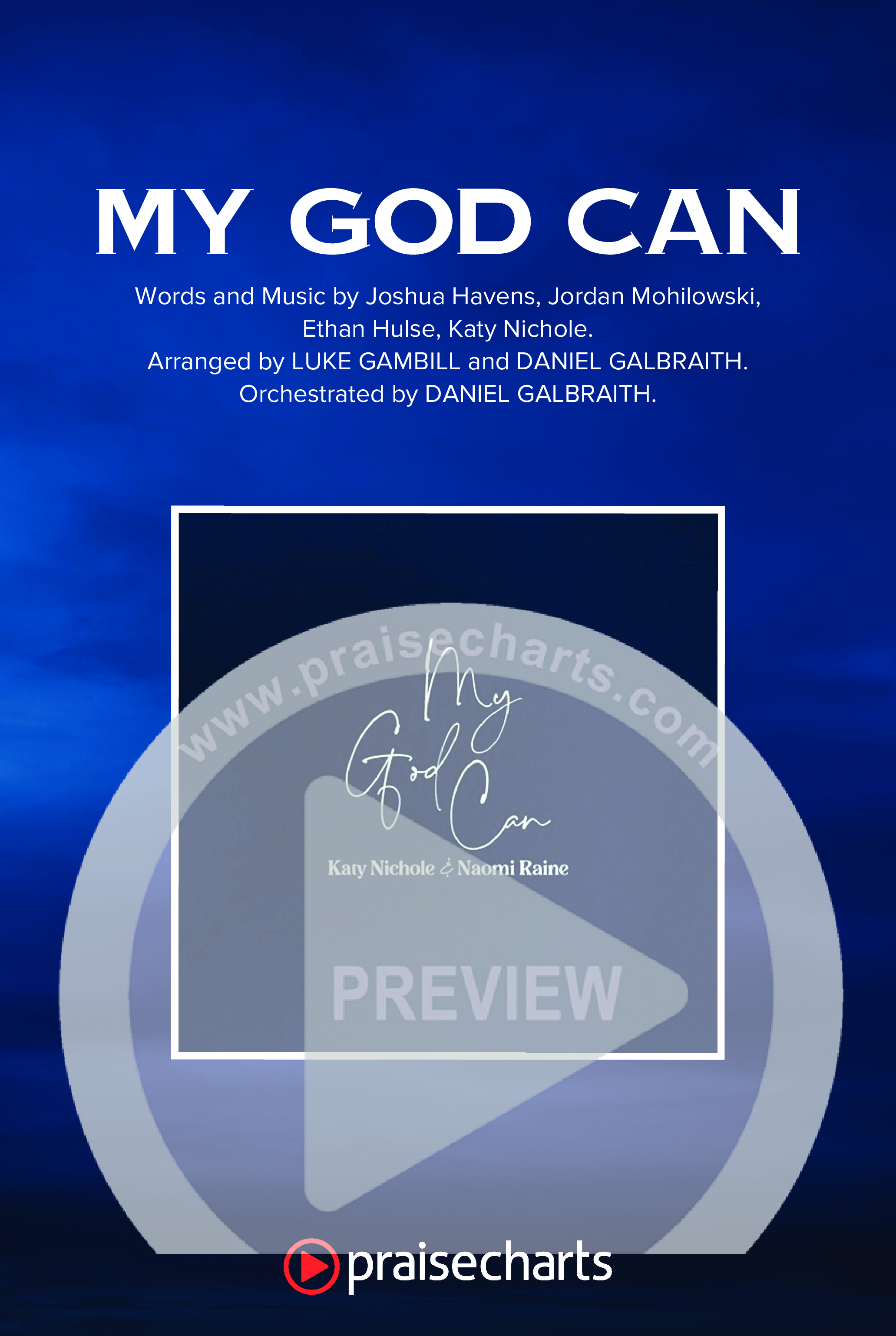 My God Can (Sing It Now) Octavo Cover Sheet (Katy Nichole / Naomi Raine / Arr. Luke Gambill)