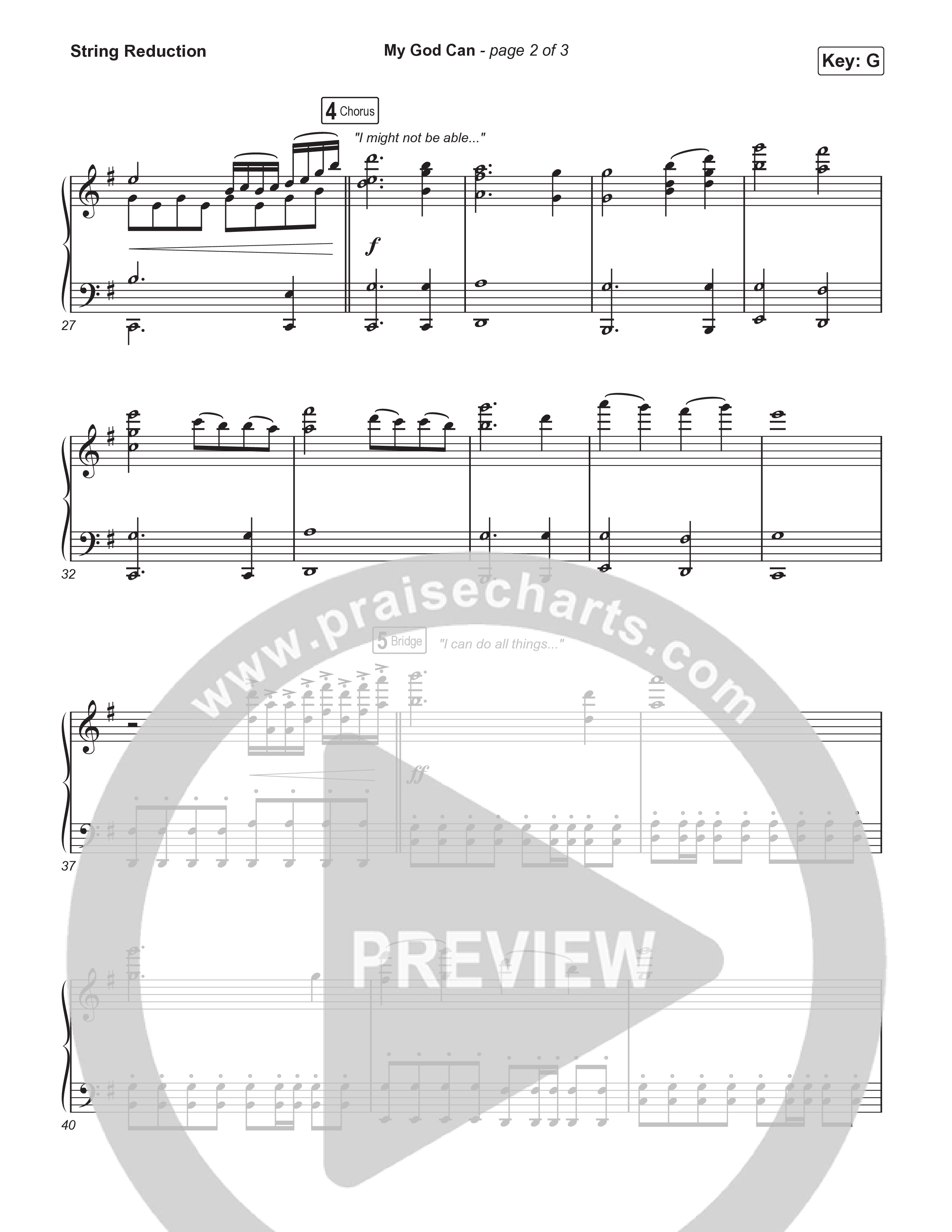 My God Can (Sing It Now) String Reduction (Katy Nichole / Naomi Raine / Arr. Luke Gambill)