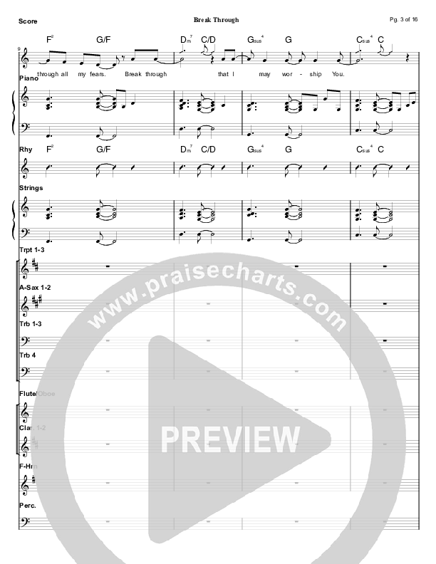 Break Through Conductor's Score (Tommy Walker)