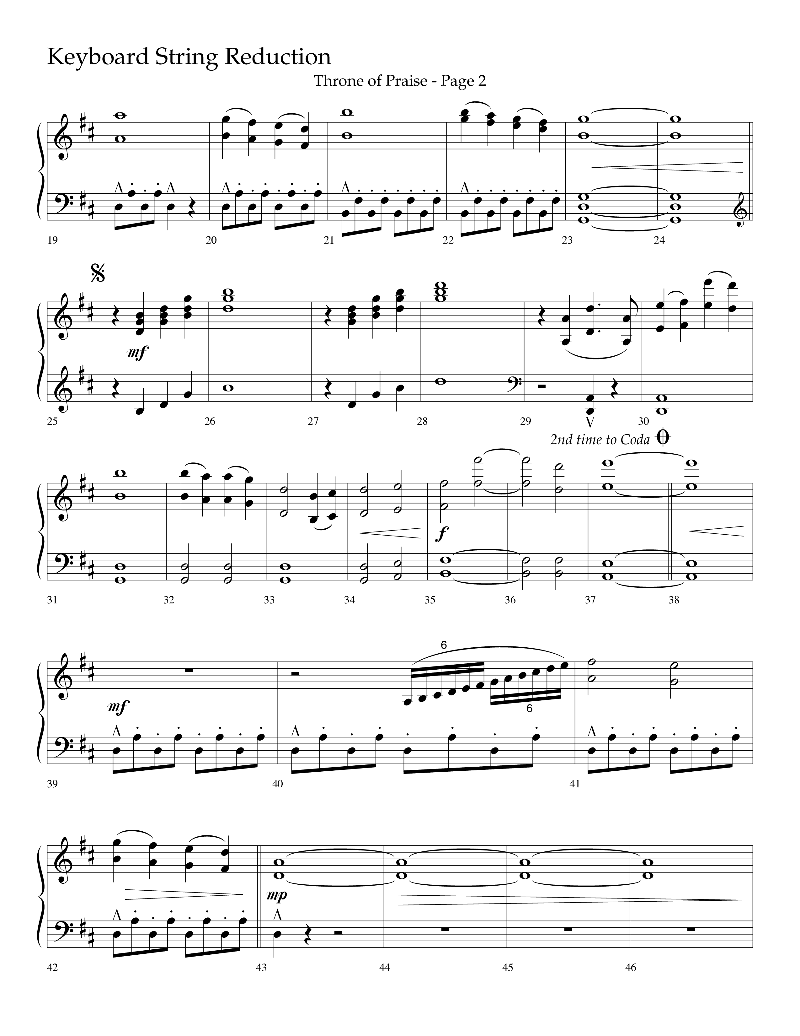 Throne Of Praise (Choral Anthem SATB) String Reduction (Lifeway Choral / Arr. J. Daniel Smith)