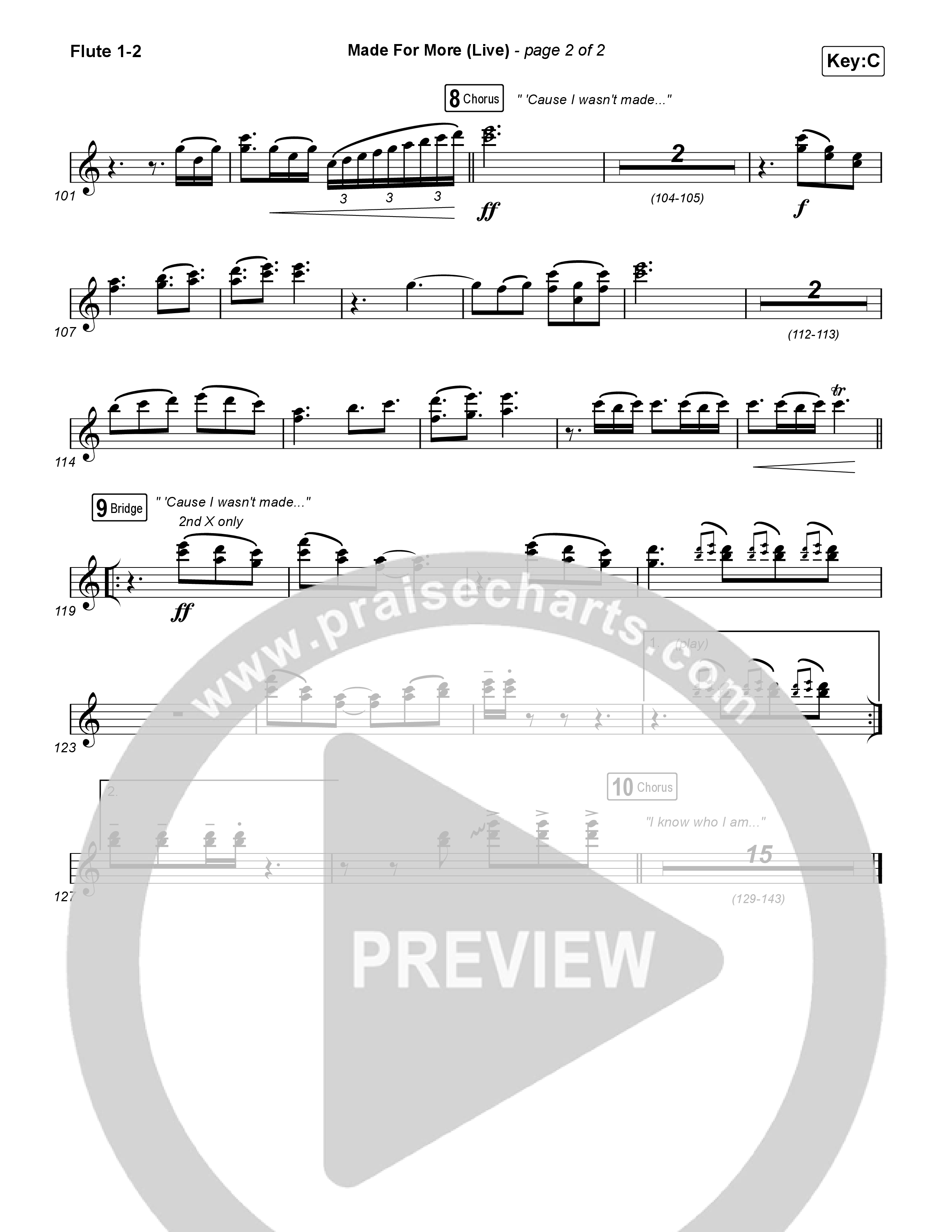 Made For More (Choral Anthem SATB) Wind Pack (Josh Baldwin / Jenn Johnson / Arr. Luke Gambill)