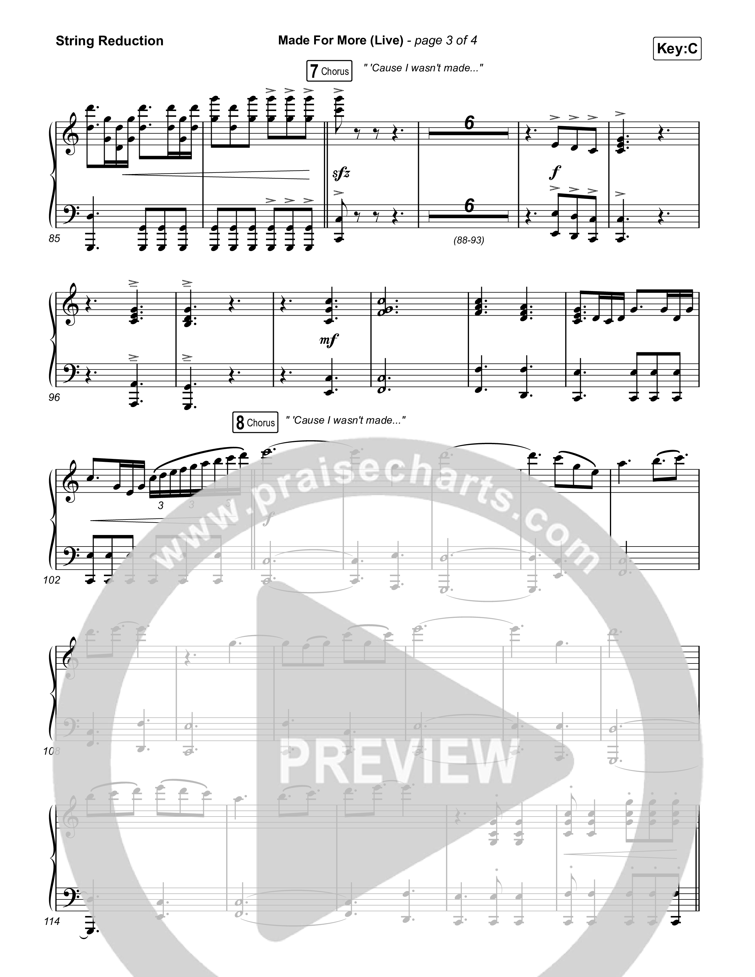 Made For More (Choral Anthem SATB) String Reduction (Josh Baldwin / Jenn Johnson / Arr. Luke Gambill)