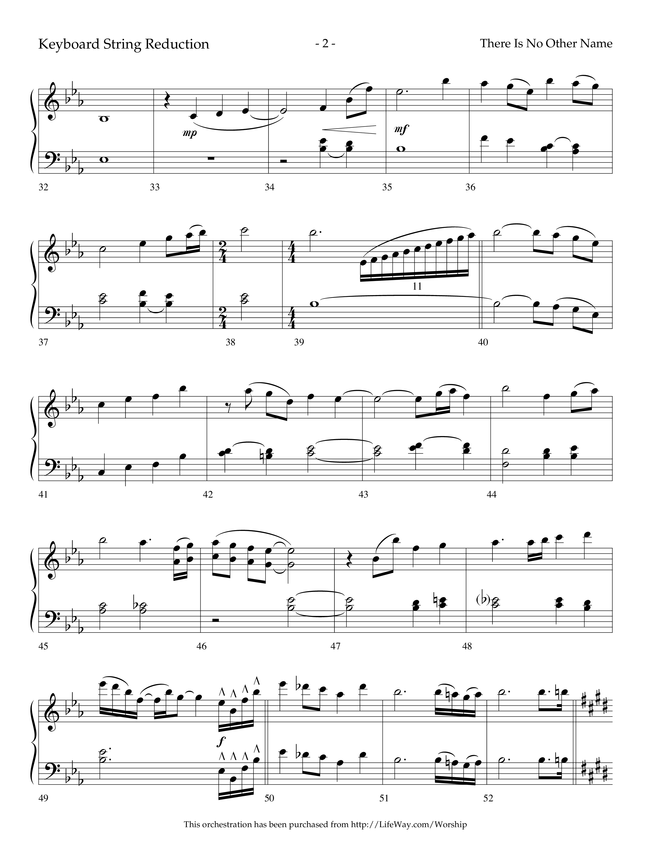 There Is No Other Name (Choral Anthem SATB) String Reduction (Lifeway Choral / Arr. Cliff Duren)