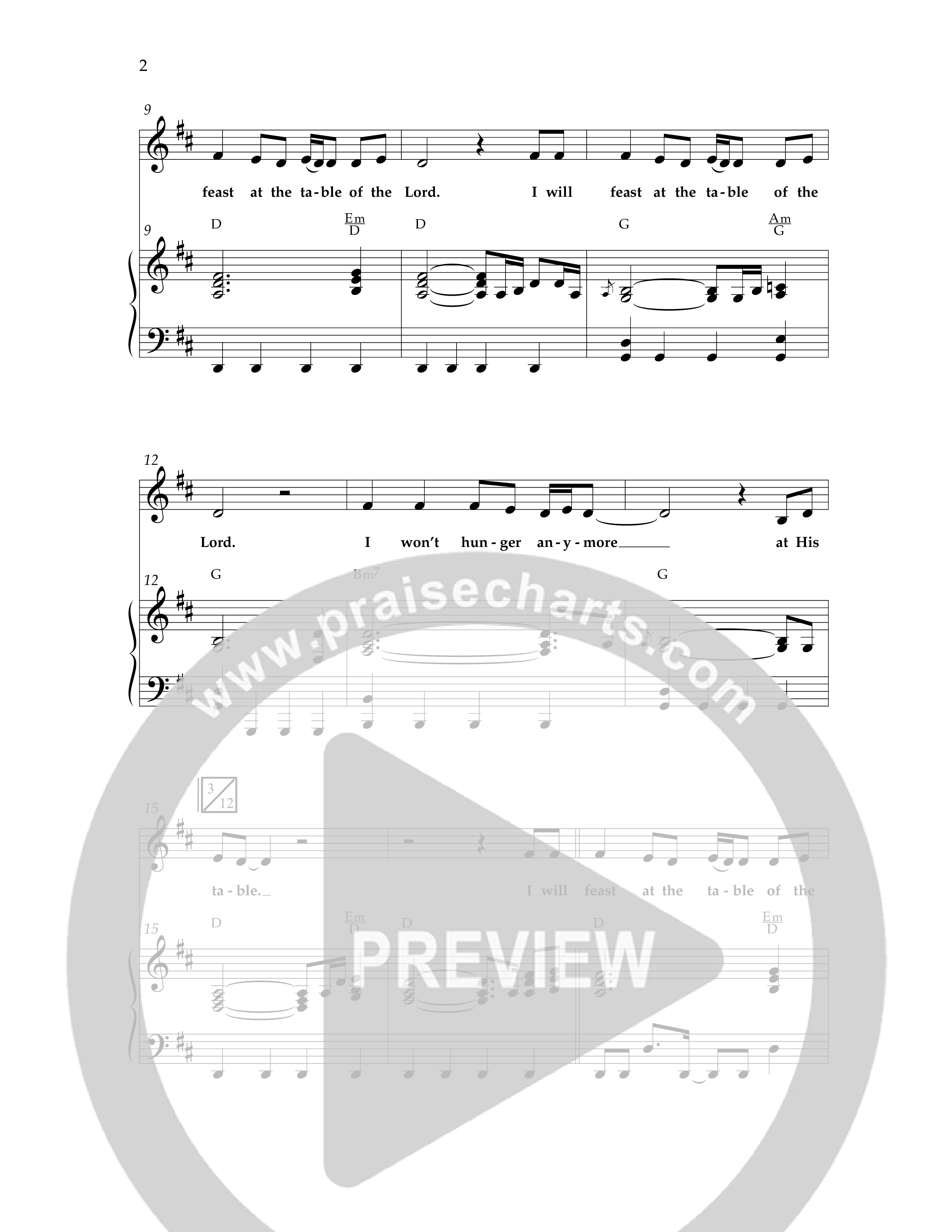 The Table (Choral Anthem SATB) Anthem (SATB/Piano) (Lifeway Choral / Arr. Cliff Duren)