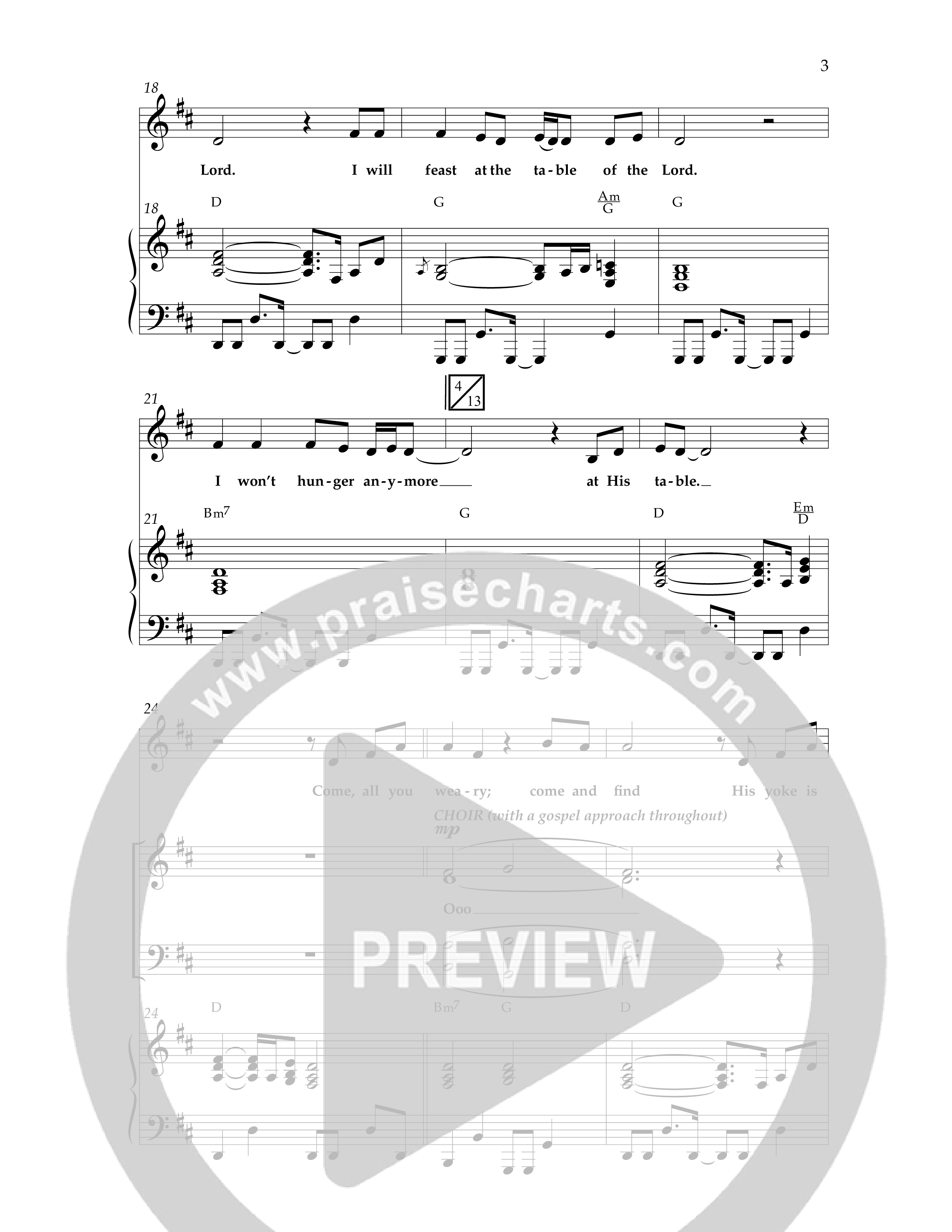The Table (Choral Anthem SATB) Anthem (SATB/Piano) (Lifeway Choral / Arr. Cliff Duren)