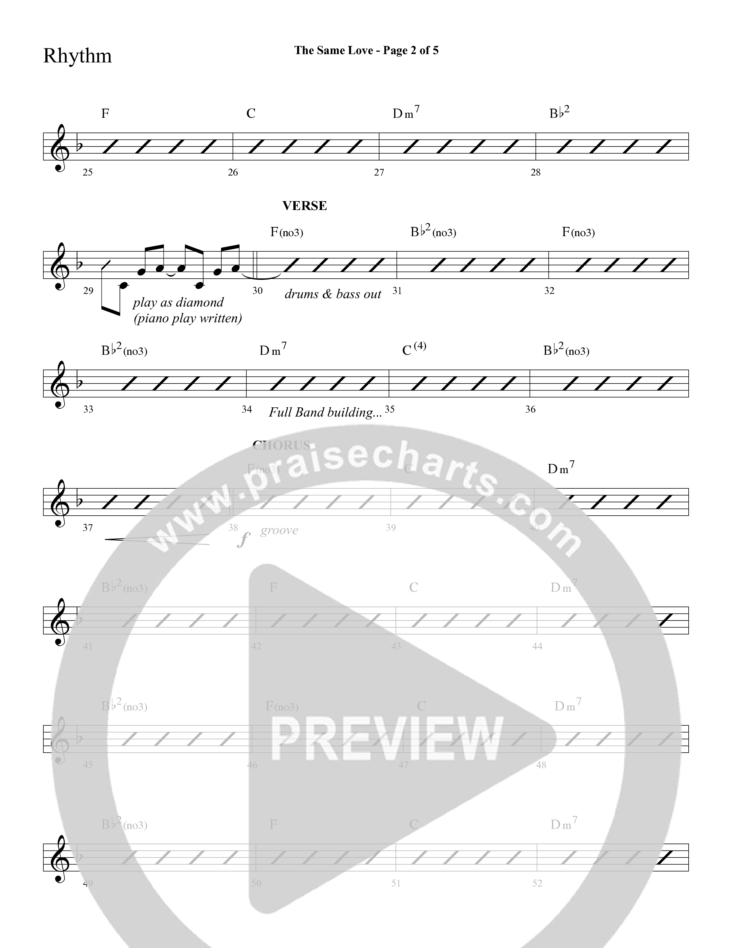The Same Love (Choral Anthem SATB) Lead Melody & Rhythm (Lifeway Choral / Arr. Cliff Duren)