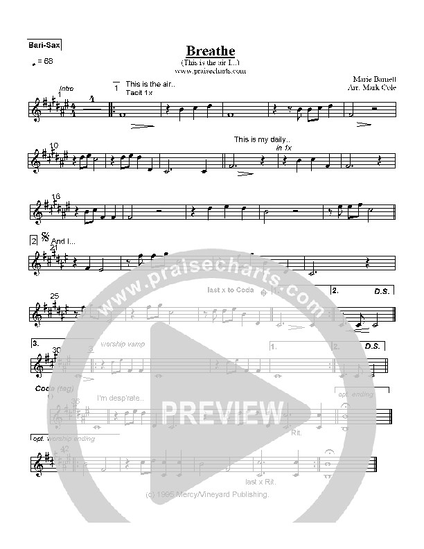 Breathe / Yearn Bari Sax (Kathryn Scott)