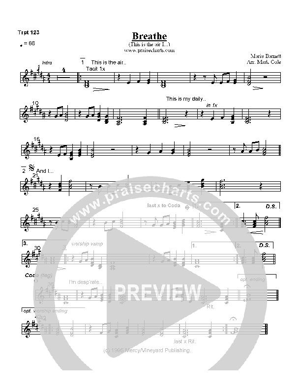 Breathe / Yearn Trumpet 1/2/3 (Kathryn Scott)