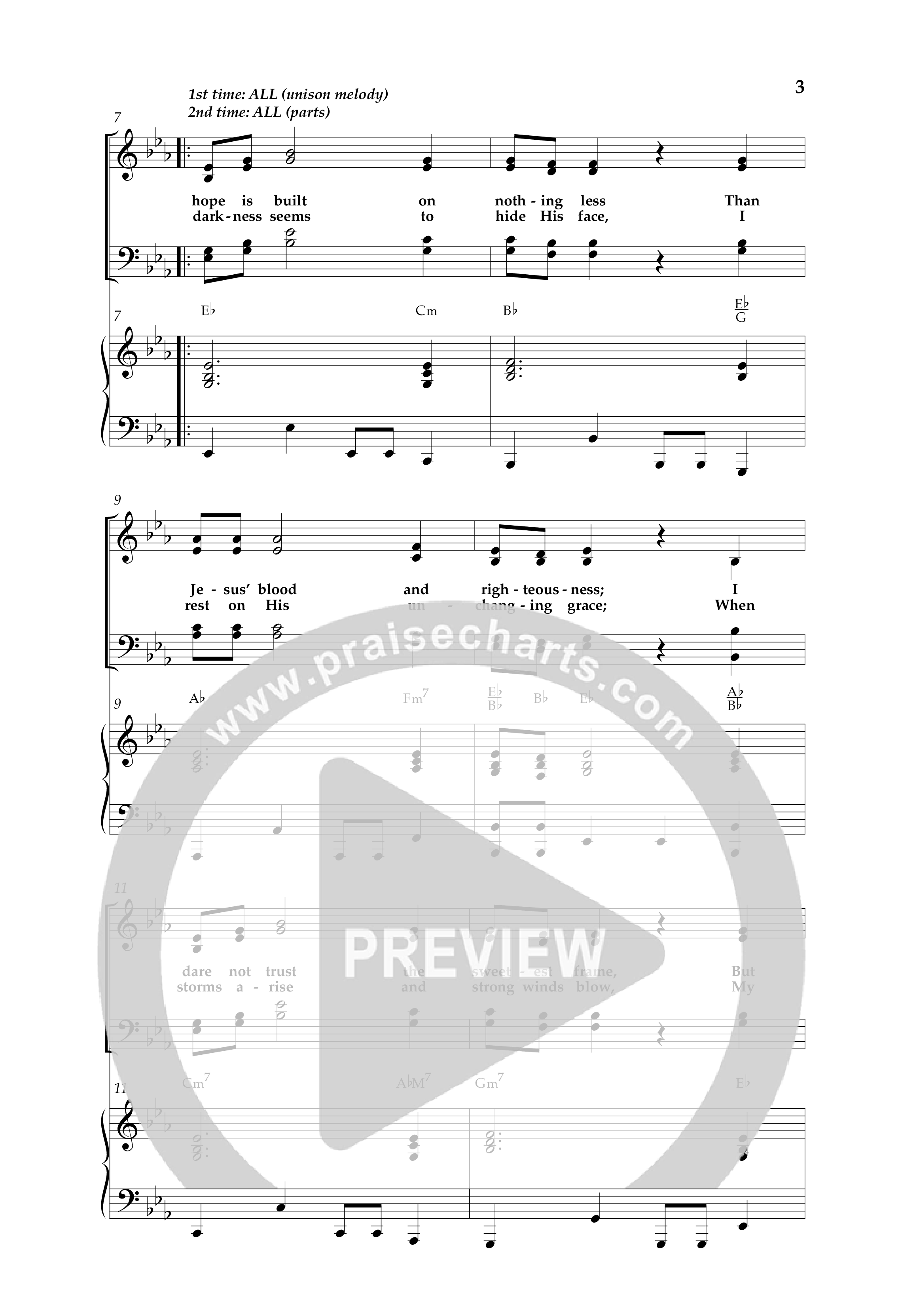 The Solid Rock (with How Firm A Foundation) (Choral Anthem SATB) Anthem (SATB/Piano) (Lifeway Choral / Arr. Dave Williamson)