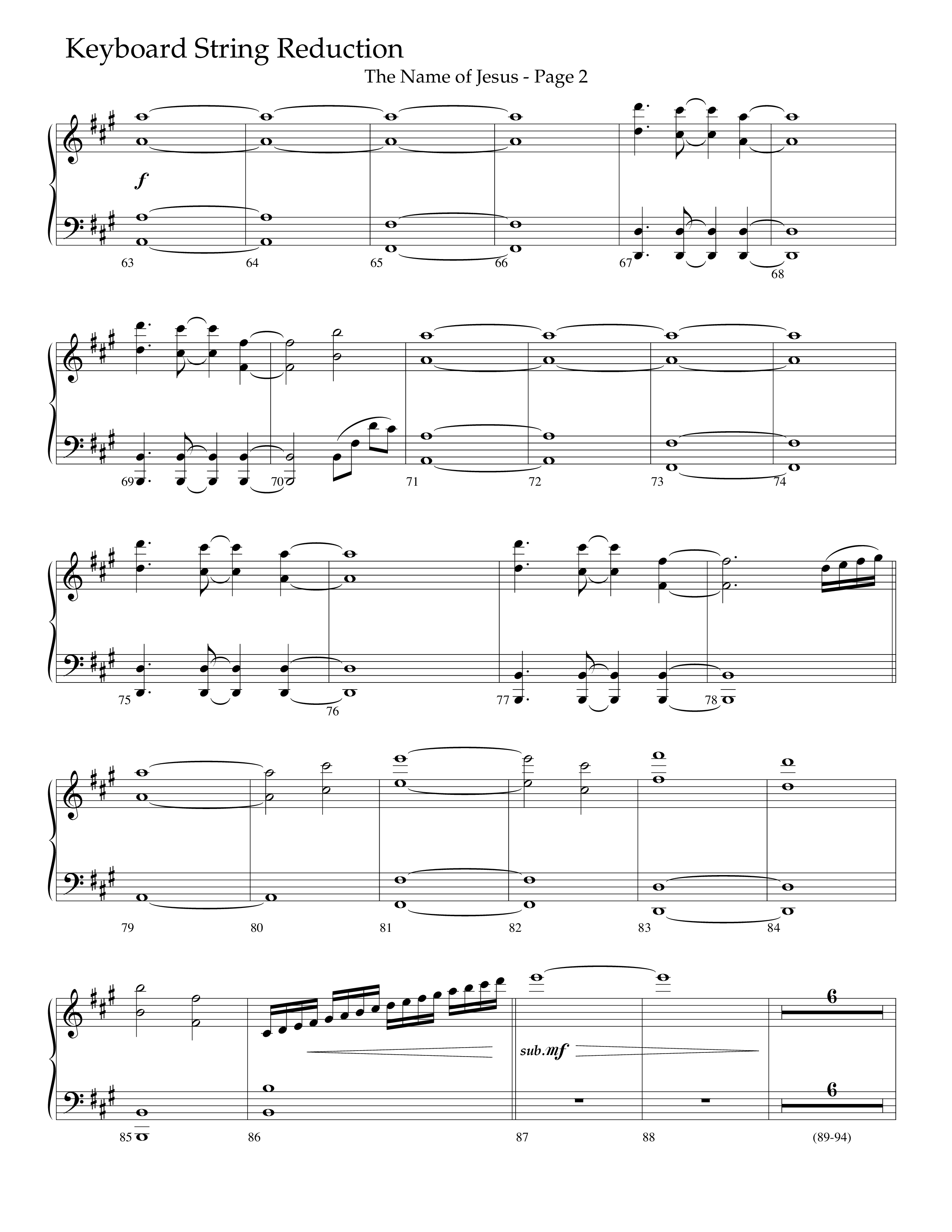 The Name Of Jesus (Choral Anthem SATB) String Reduction (Lifeway Choral / Arr. Travis Cottrell / Orch. Scott Harris)