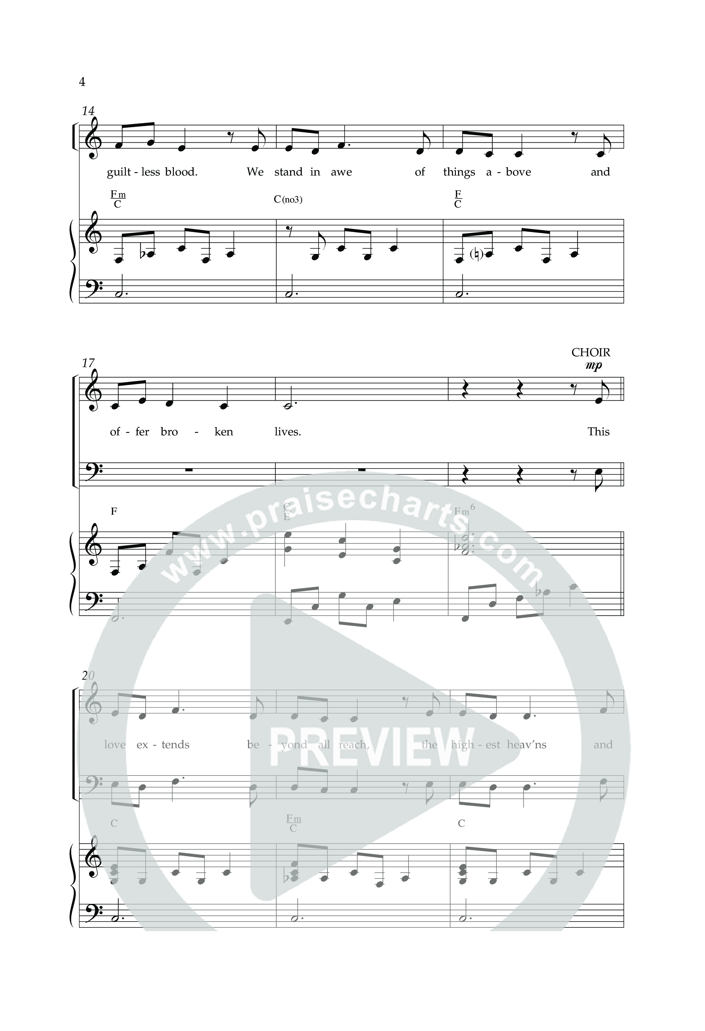 The Love Of Christ (Choral Anthem SATB) Anthem (SATB/Piano) (Lifeway Choral / Arr. Camp Kirkland)