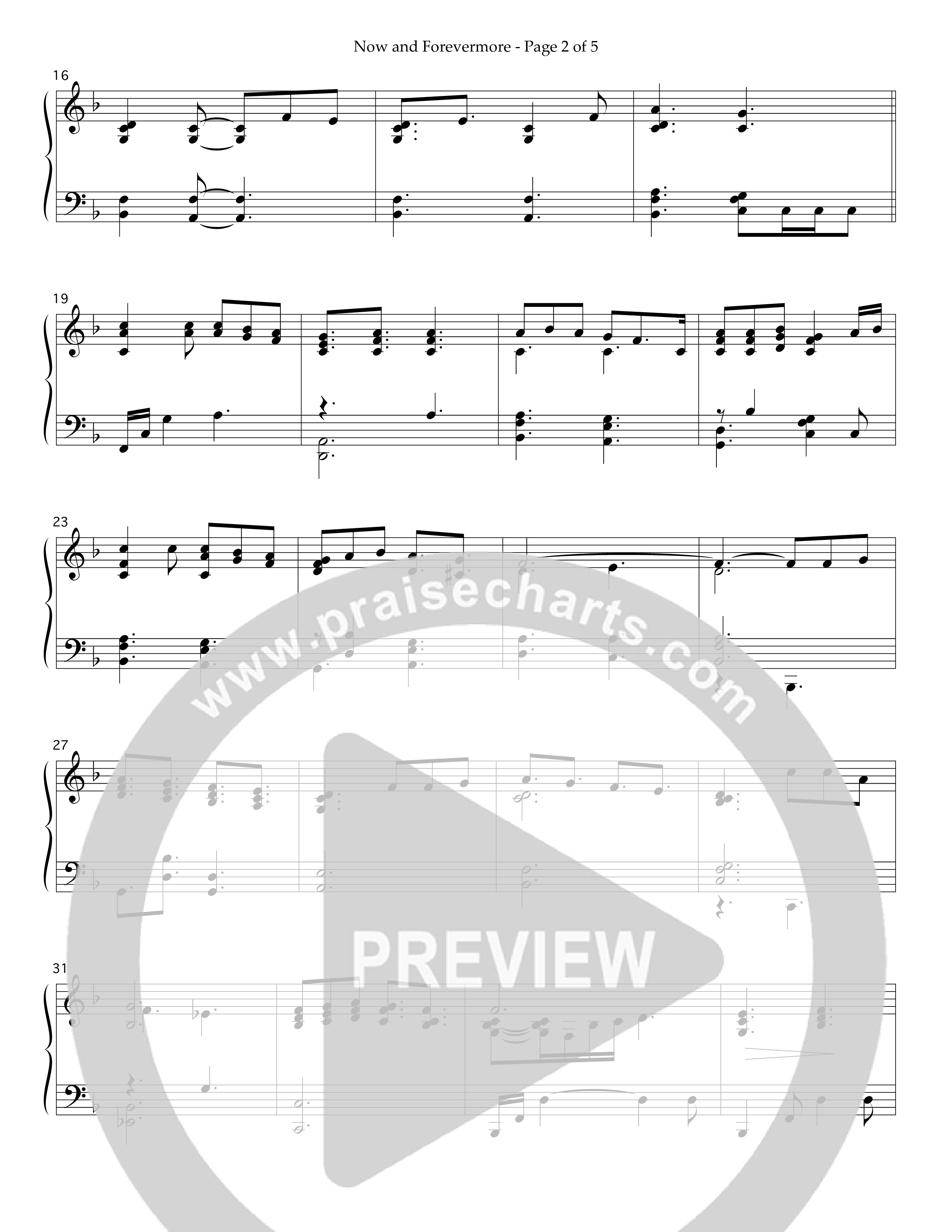 Now And Forevermore (Instrumental) Piano Solo (Lifeway Worship / Arr. Richard Huggins)