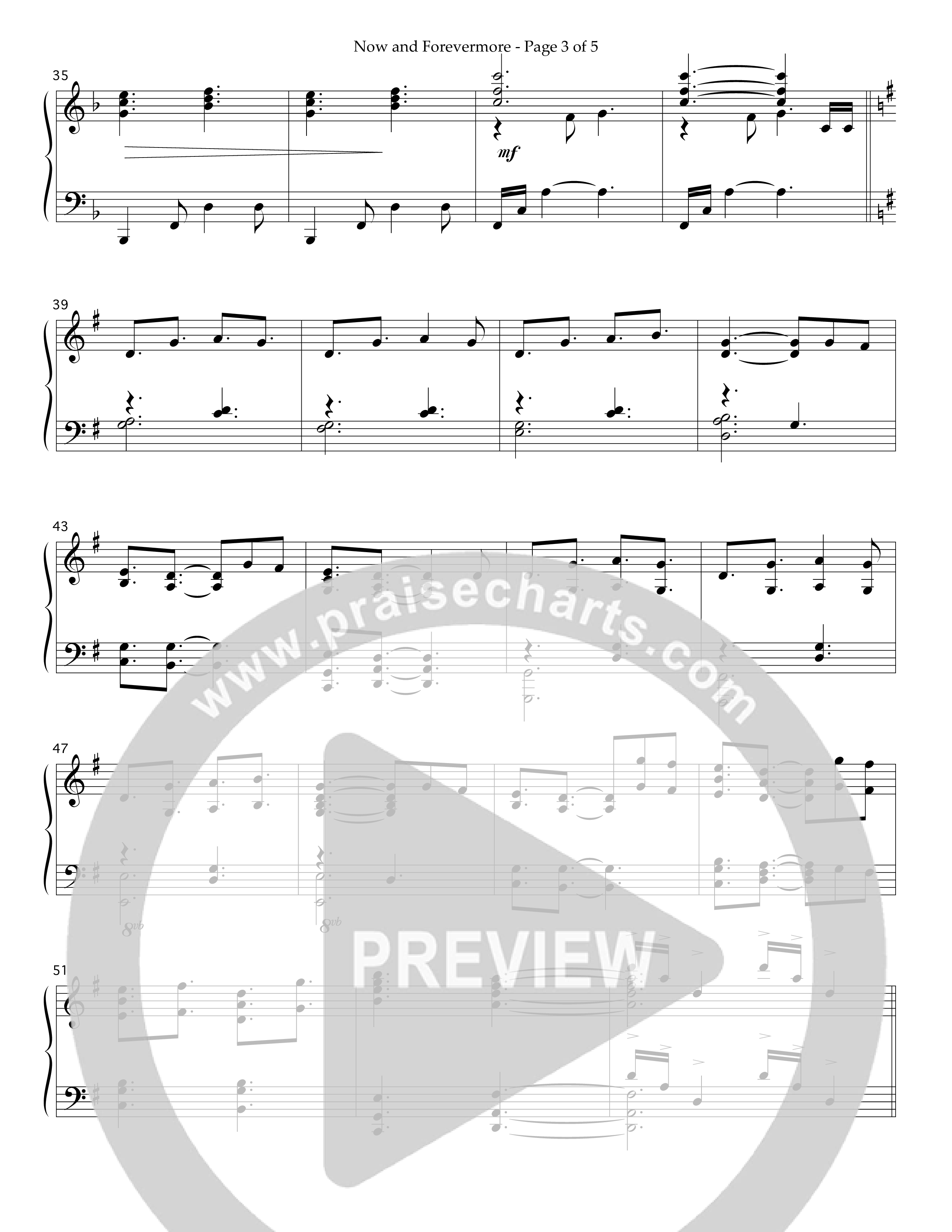 Now And Forevermore (Instrumental) Piano Solo (Lifeway Worship / Arr. Richard Huggins)