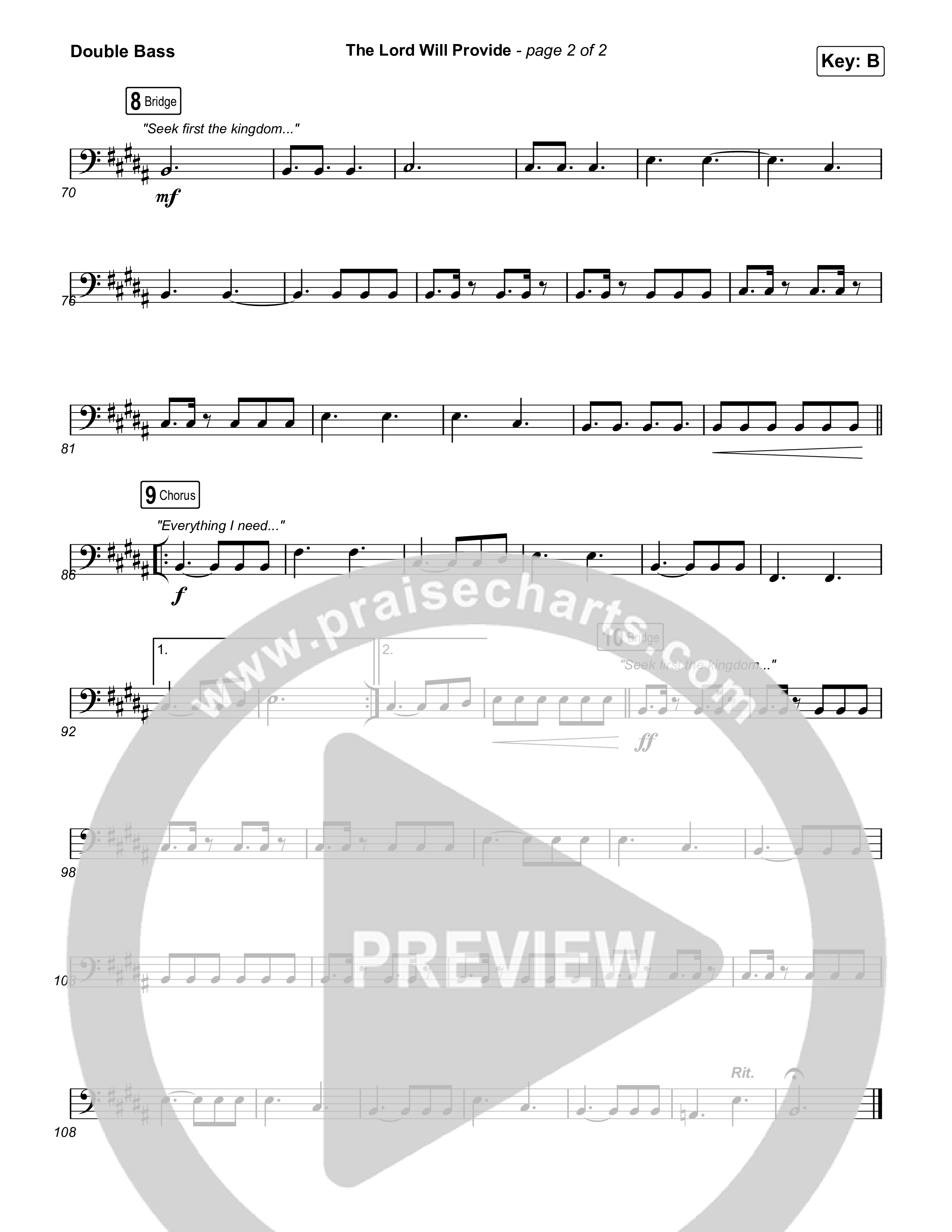 The Lord Will Provide (Live From Passion 2024) String Bass (Passion / Landon Wolfe)