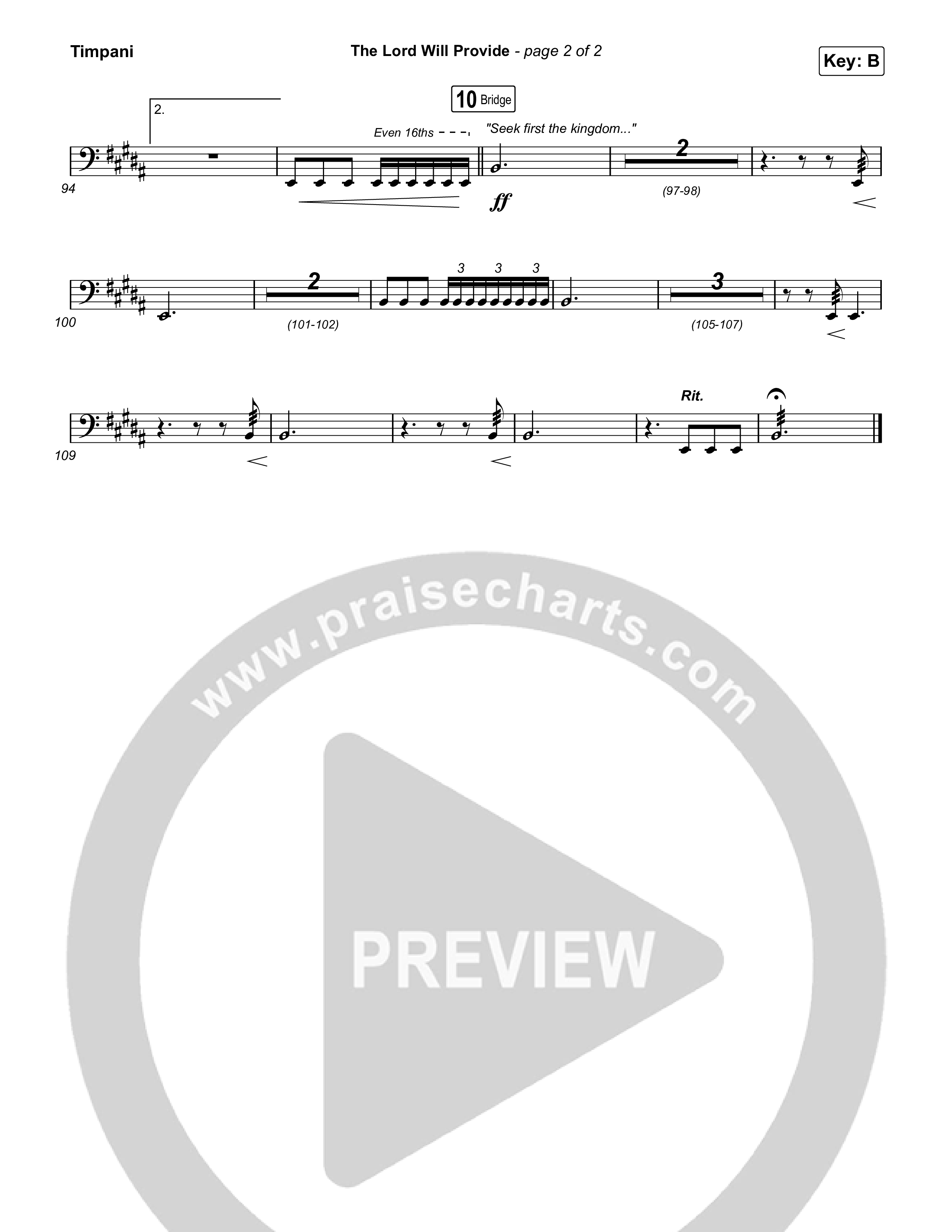 The Lord Will Provide (Live From Passion 2024) Timpani (Passion / Landon Wolfe)