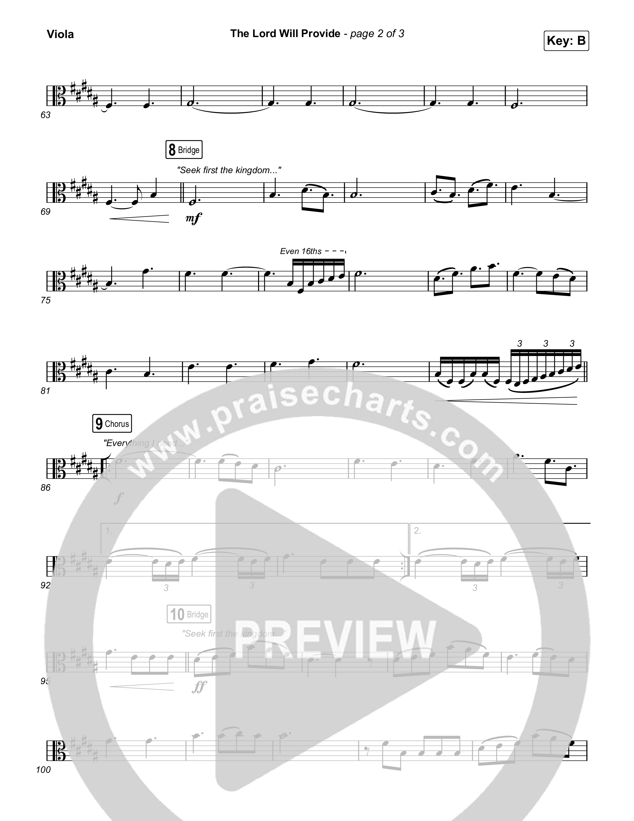 The Lord Will Provide (Live From Passion 2024) Viola (Passion / Landon Wolfe)