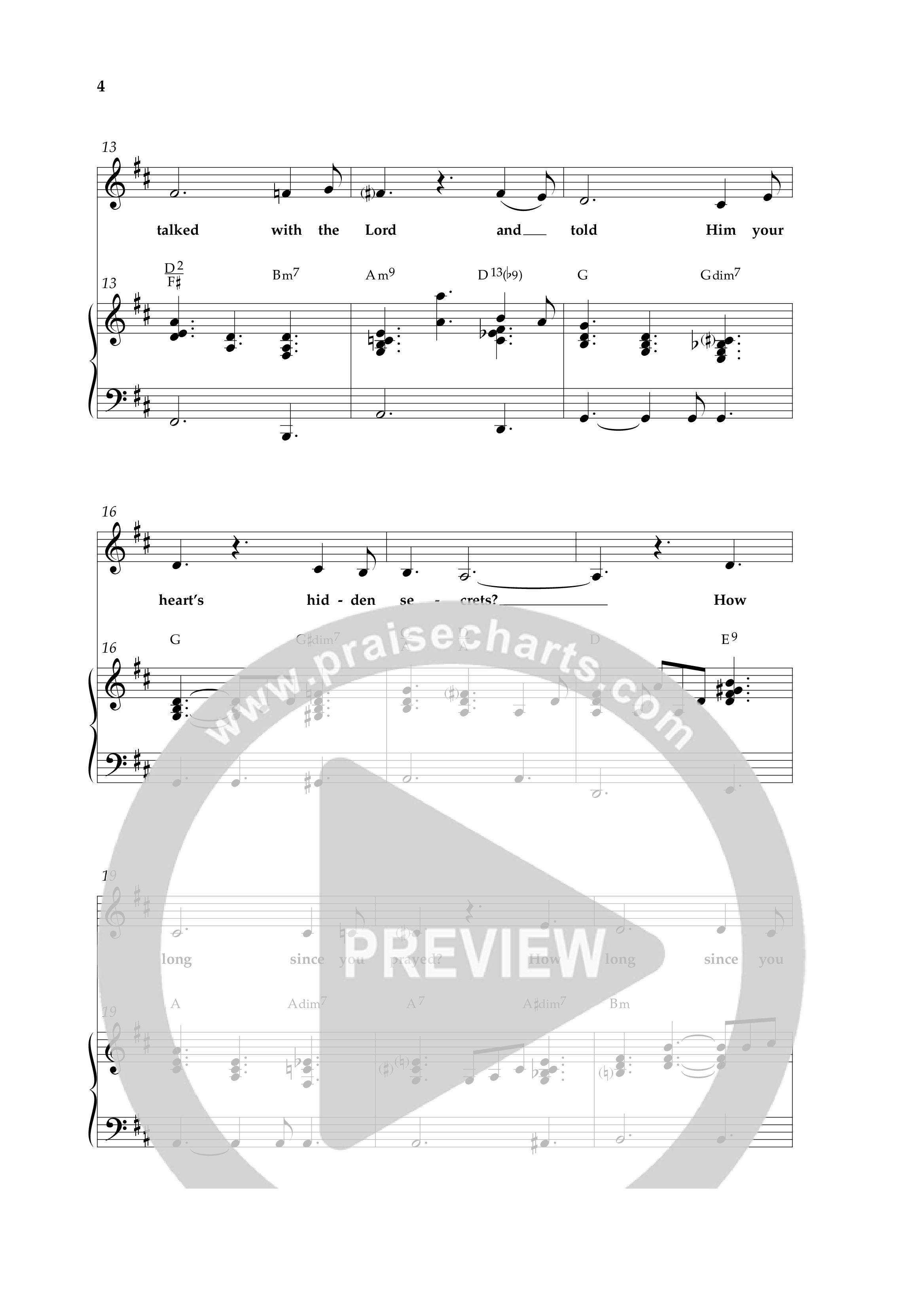 How Long Has It Been (with Pray On) (Choral Anthem SATB) Anthem (SATB/Piano) (Lifeway Choral / Arr. Cliff Duren)