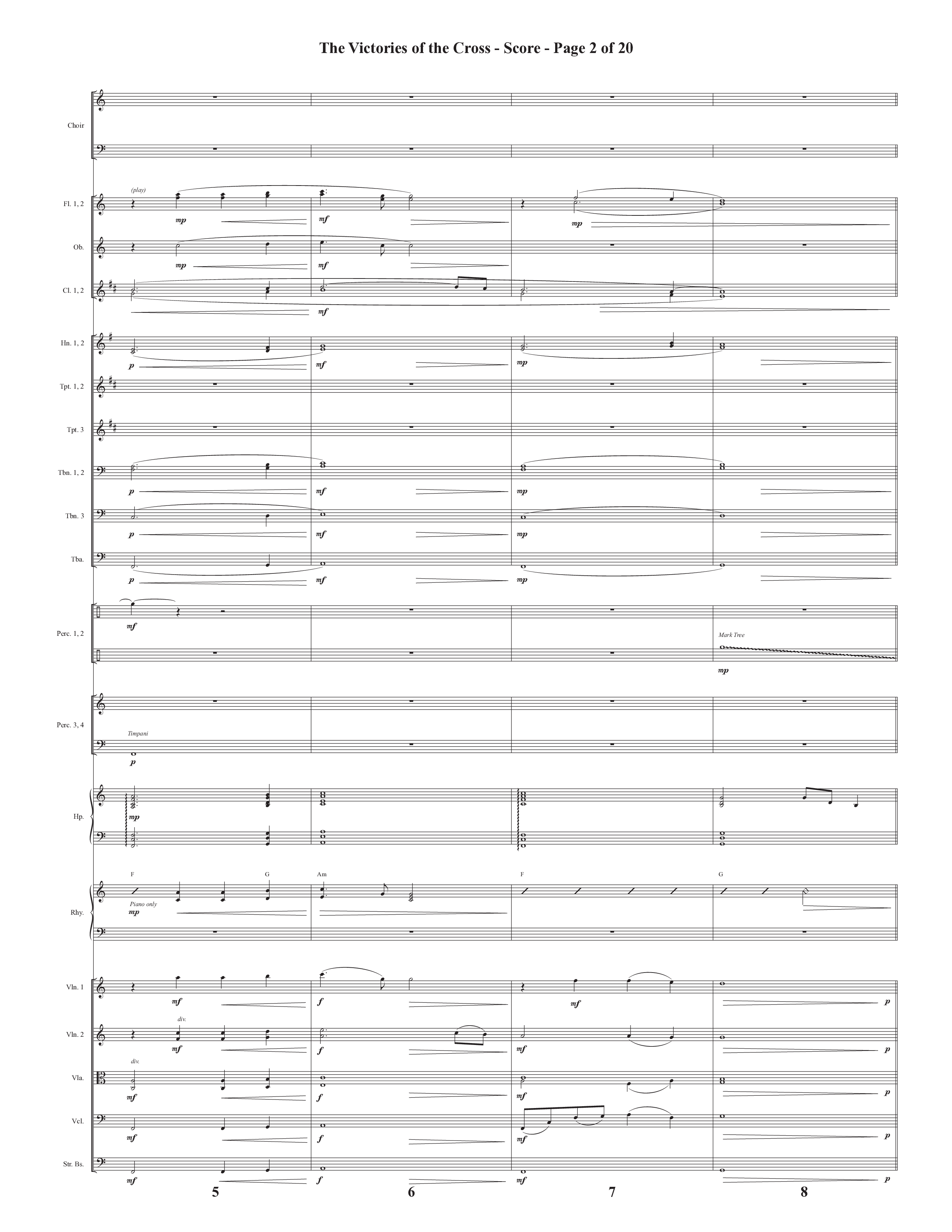 The Victories Of The Cross (with At The Cross) (Choral Anthem SATB) Conductor's Score (Semsen Music / Arr. Daniel Semsen)