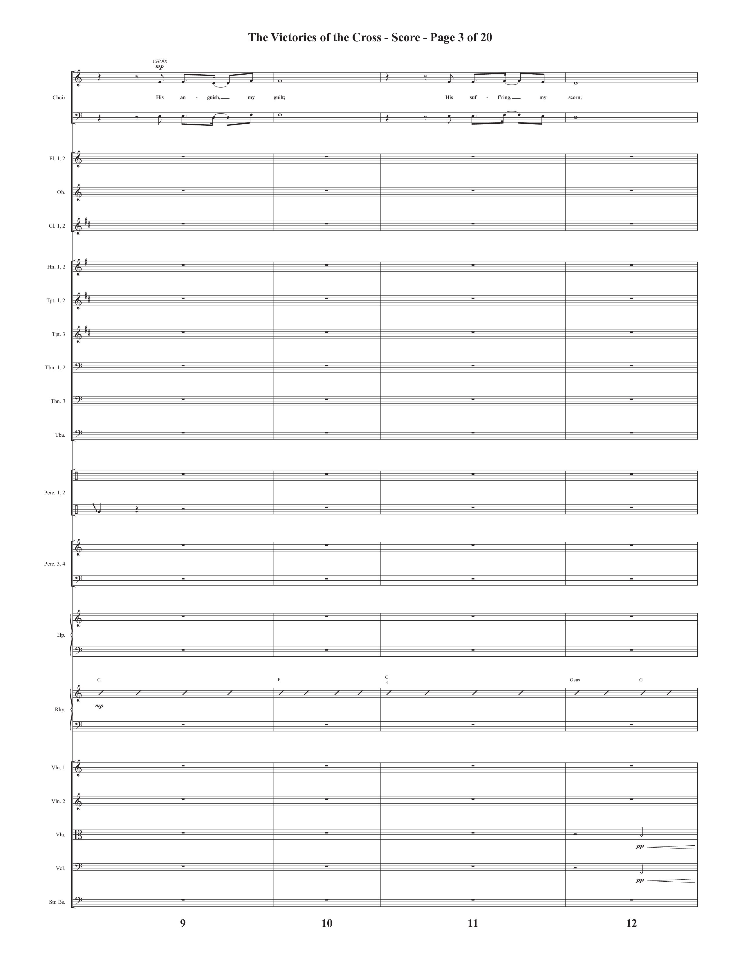 The Victories Of The Cross (with At The Cross) (Choral Anthem SATB) Conductor's Score (Semsen Music / Arr. Daniel Semsen)