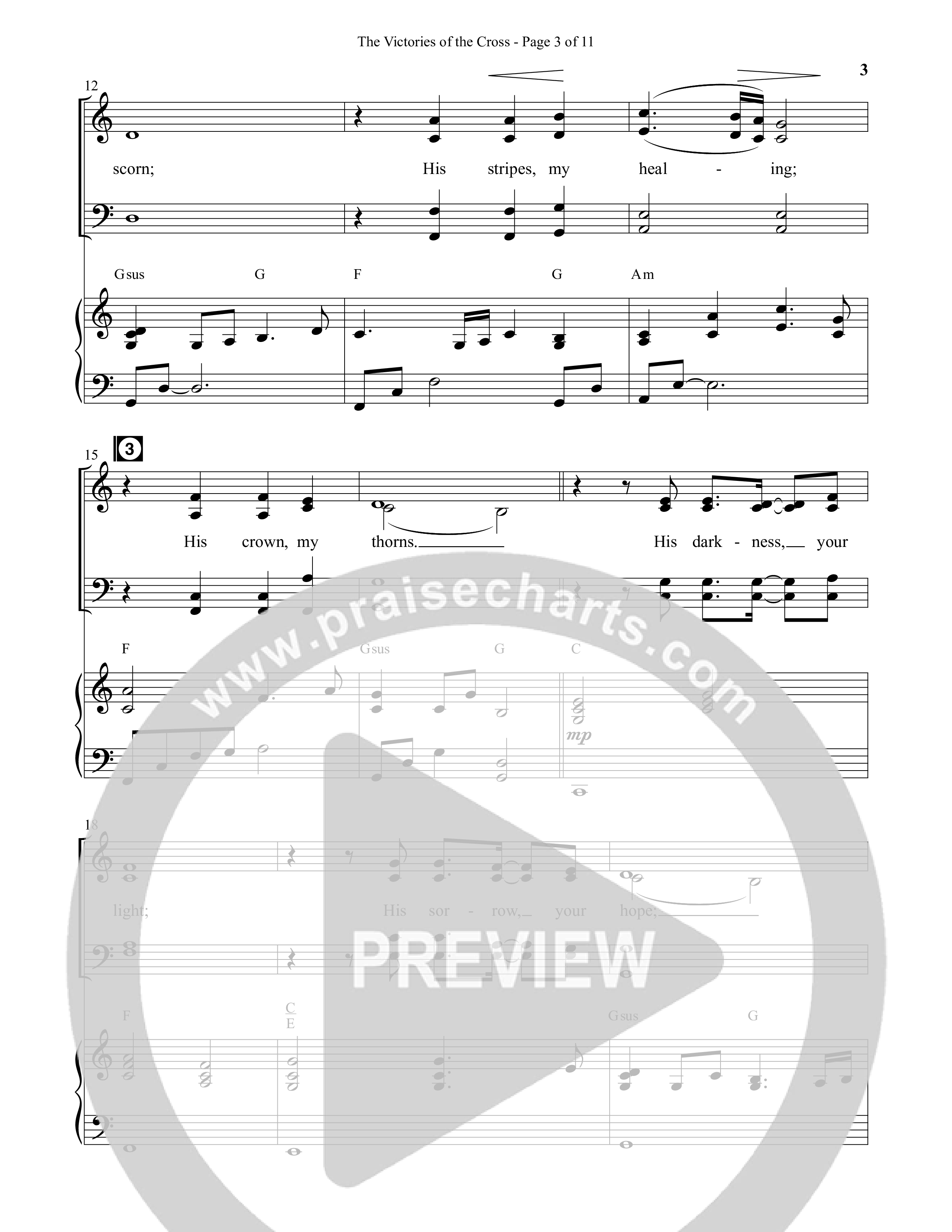 The Victories Of The Cross (with At The Cross) (Choral Anthem SATB) Anthem (SATB/Piano) (Semsen Music / Arr. Daniel Semsen)