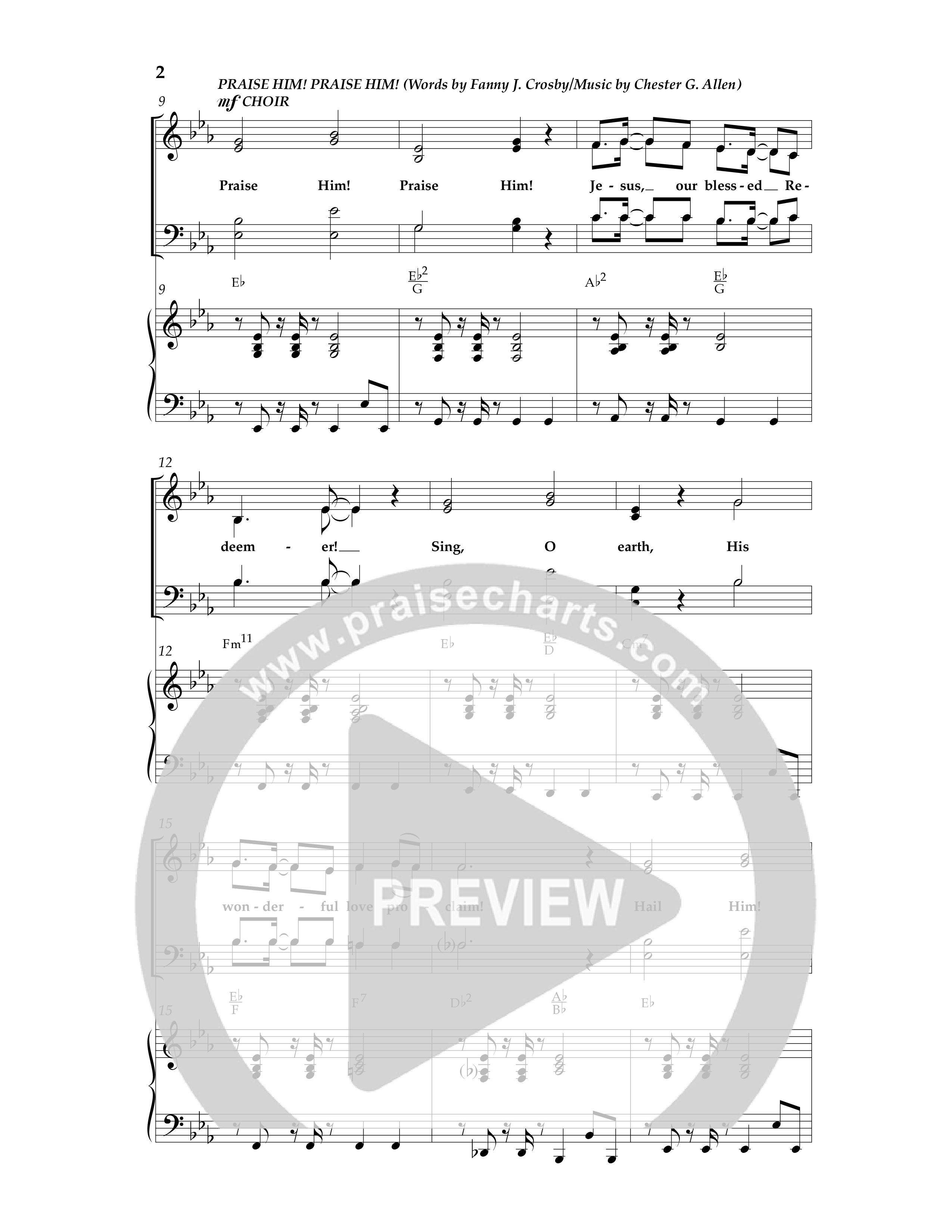 My Redeemer (with Praise Him Praise Him, My Redeemer, Redeemed How I Love To Proclaim It) (Choral Anthem SATB) Anthem (SATB/Piano) (Lifeway Choral / Arr. Dave Williamson)