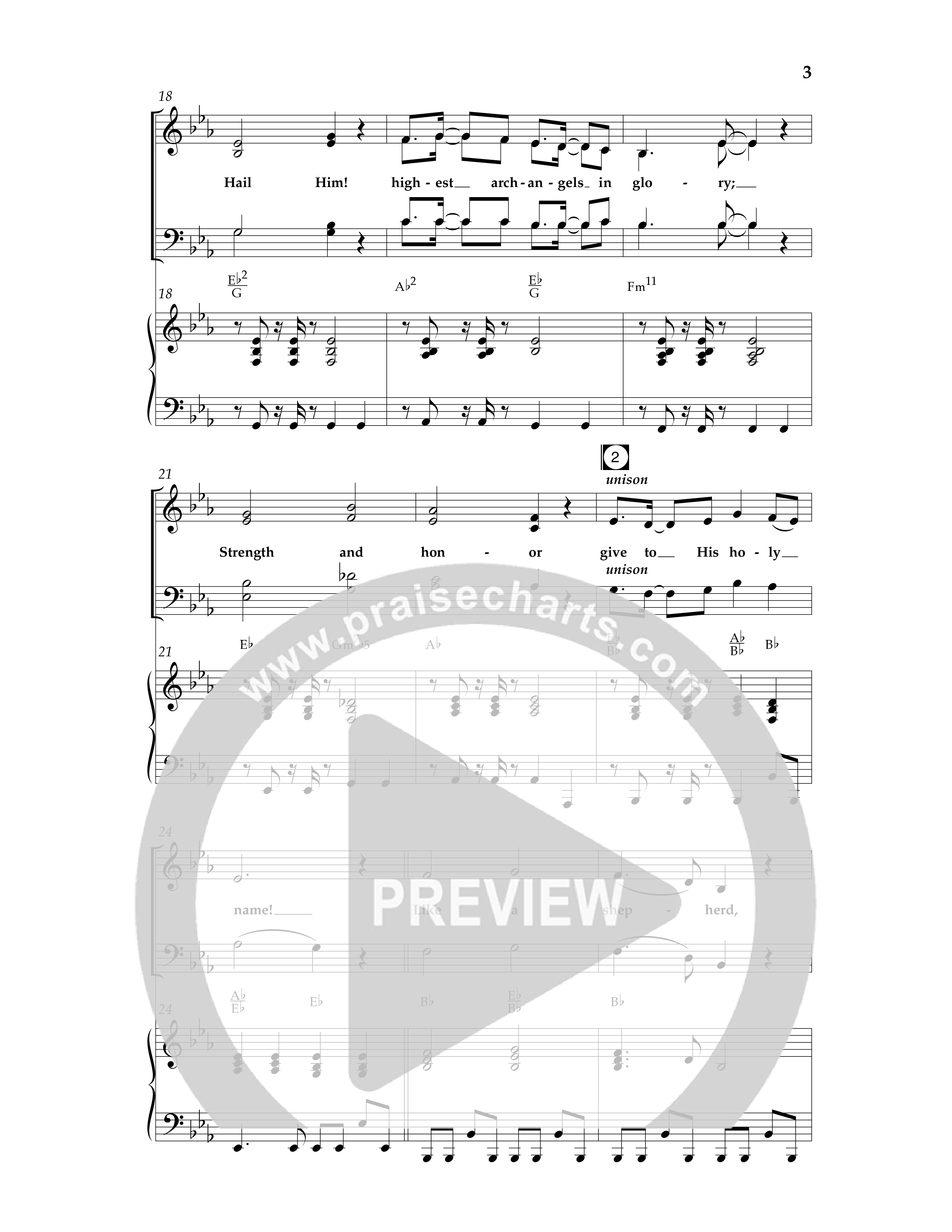 My Redeemer (with Praise Him Praise Him, My Redeemer, Redeemed How I Love To Proclaim It) (Choral Anthem SATB) Anthem (SATB/Piano) (Lifeway Choral / Arr. Dave Williamson)