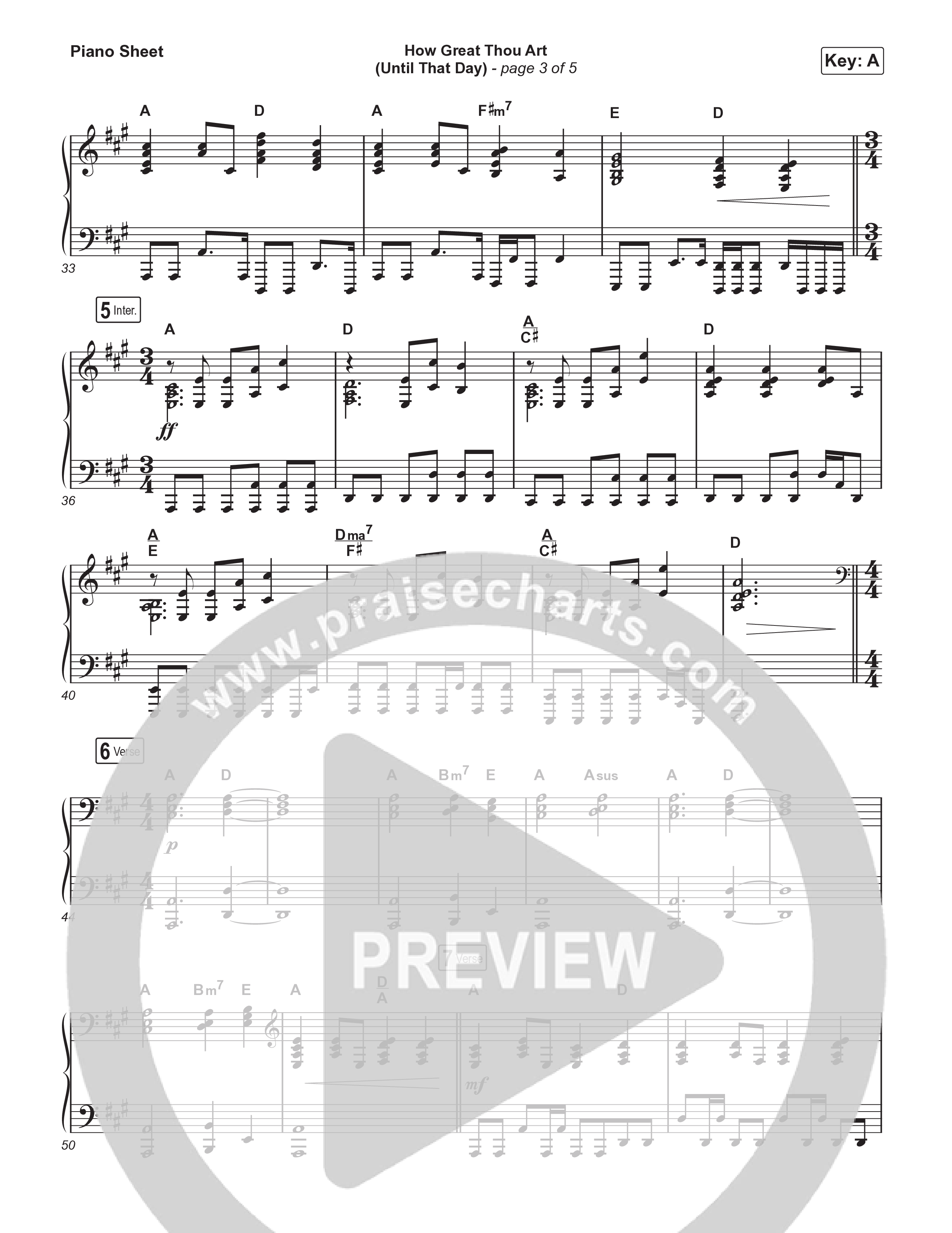 How Great Thou Art (Until That Day) (Worship Choir/SAB) Piano Sheet (Matt Redman / Chris Tomlin / Hillary Scott / Cody Carnes / Kari Jobe / Naomi Raine / TAYA / Blessing Offor / Brian Johnson / Jenn Johnson / Matt Maher / Mitch Wong / Benjamin William Hastings / Pat Barrett / Jon Reddick / Ryan Ellis / Arr. Erik Foster)