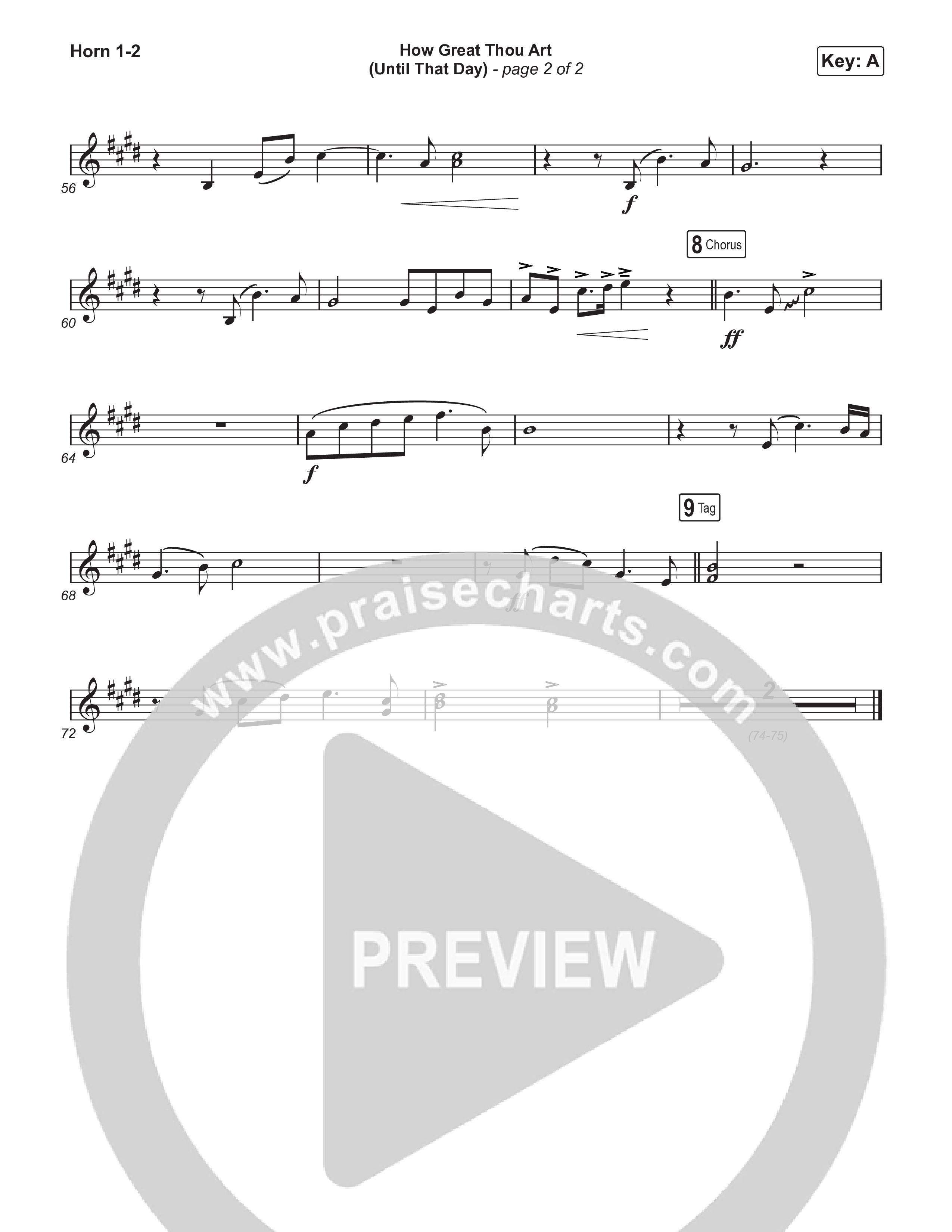 How Great Thou Art (Until That Day) (Sing It Now) Brass Pack (Matt Redman / Chris Tomlin / Hillary Scott / Cody Carnes / Kari Jobe / Naomi Raine / TAYA / Blessing Offor / Brian Johnson / Jenn Johnson / Matt Maher / Mitch Wong / Benjamin William Hastings / Pat Barrett / Jon Reddick / Ryan Ellis / Arr. Erik Foster)