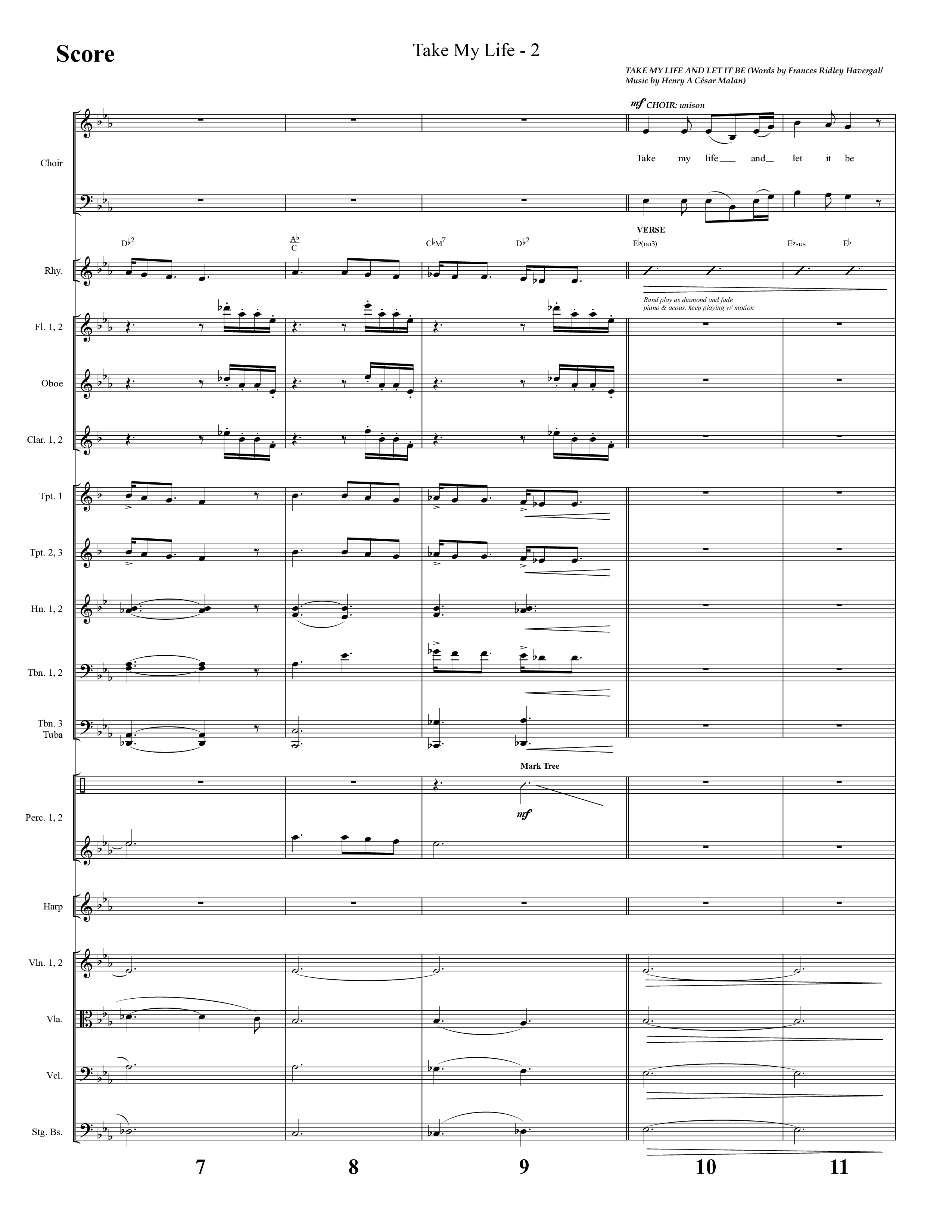 Take My Life (with Take My Life And Let It Be, Take My Life) (Choral Anthem SATB) Conductor's Score (Lifeway Choral / Arr. Cliff Duren)