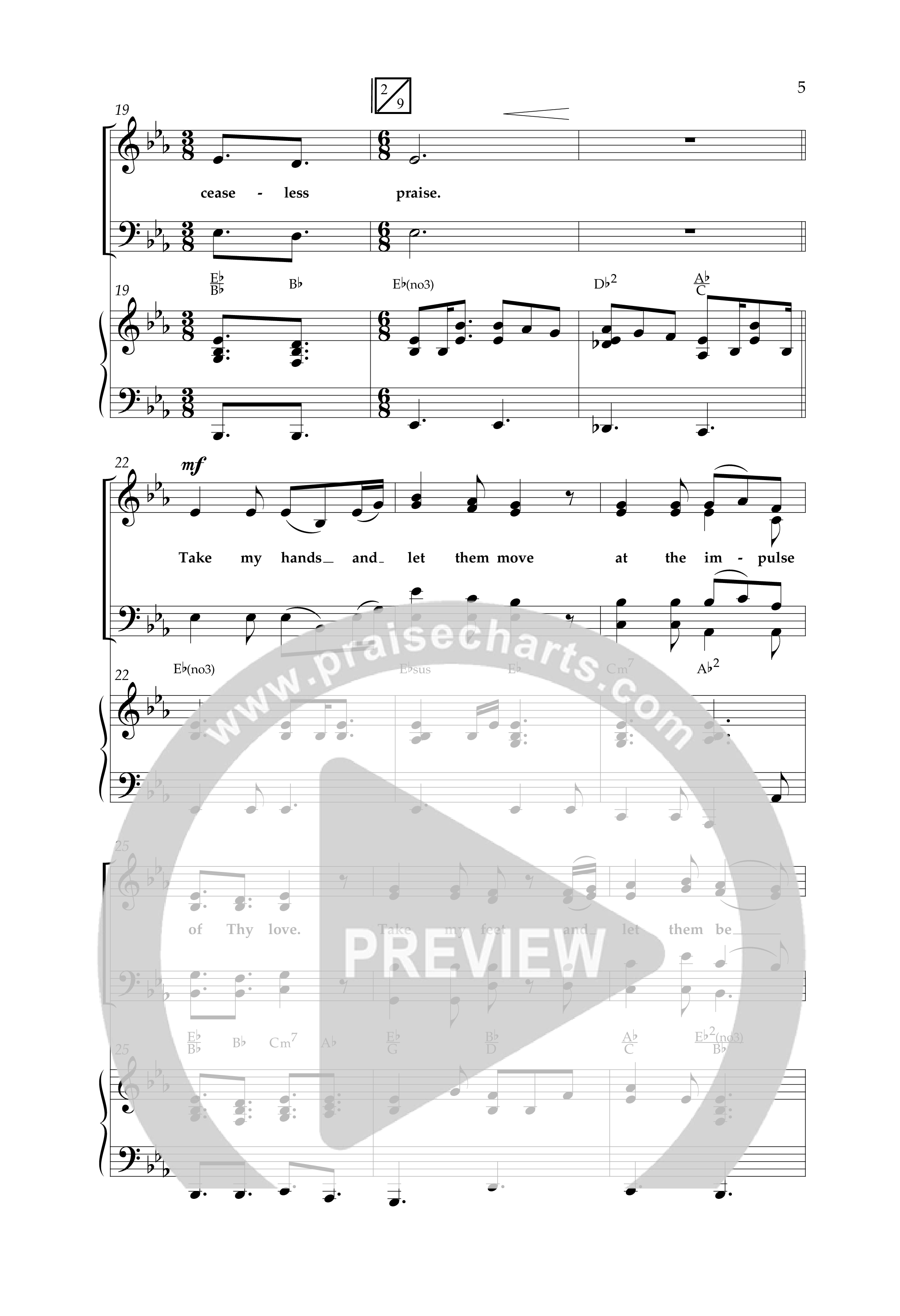 Take My Life (with Take My Life And Let It Be, Take My Life) (Choral Anthem SATB) Anthem (SATB/Piano) (Lifeway Choral / Arr. Cliff Duren)