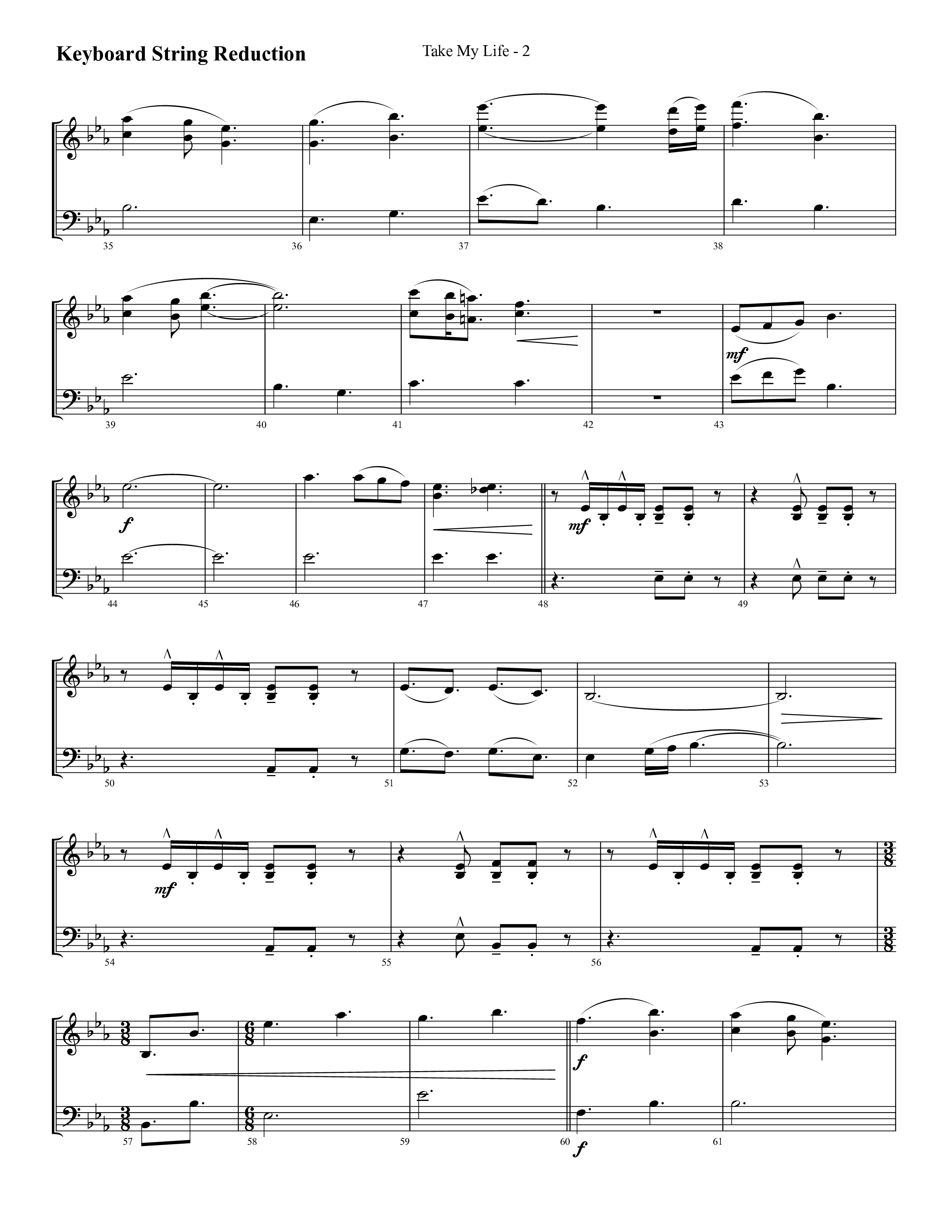 Take My Life (with Take My Life And Let It Be, Take My Life) (Choral Anthem SATB) String Reduction (Lifeway Choral / Arr. Cliff Duren)