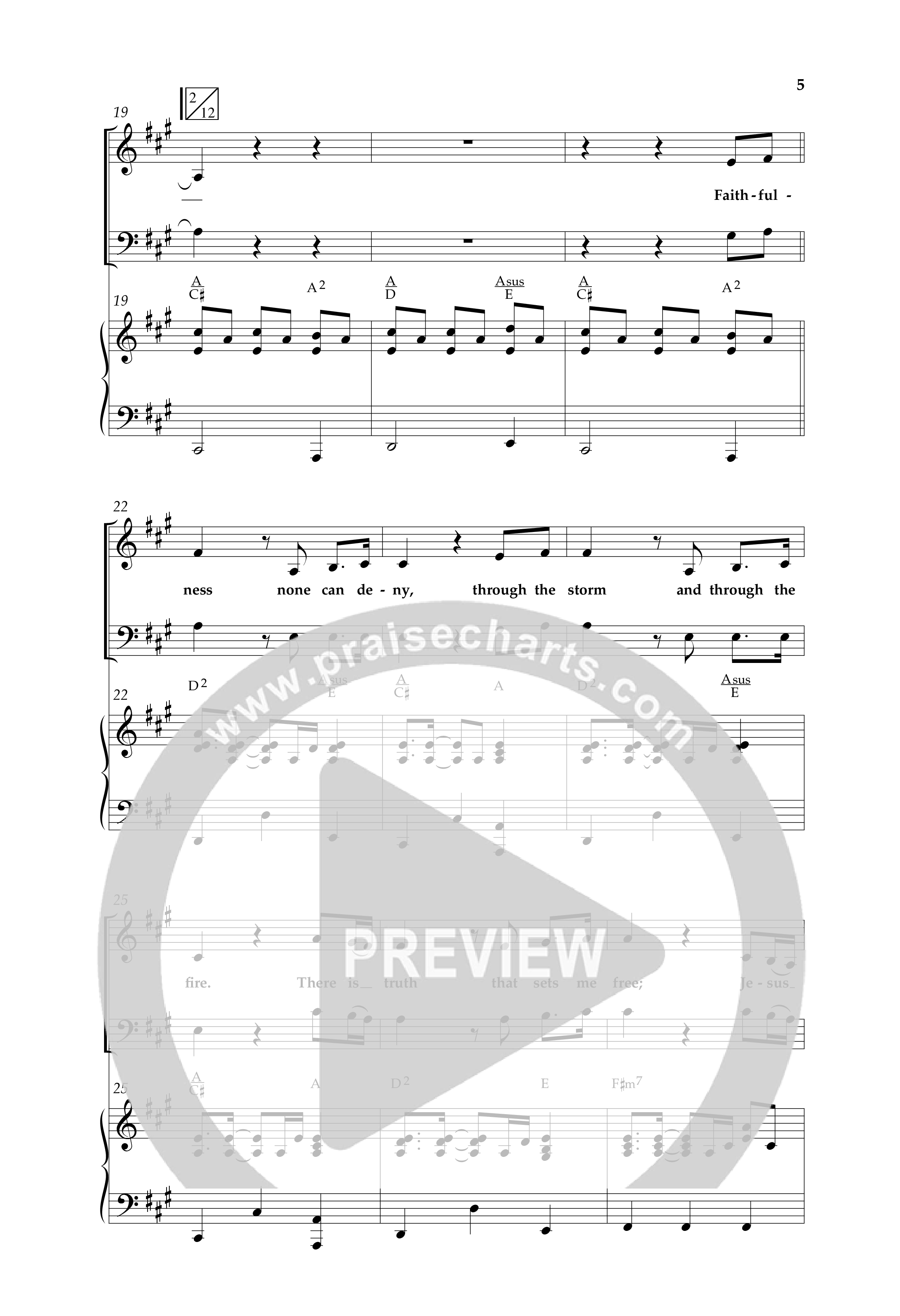 Stronger (Choral Anthem SATB) Anthem (SATB/Piano) (Lifeway Choral / Arr. Cliff Duren)